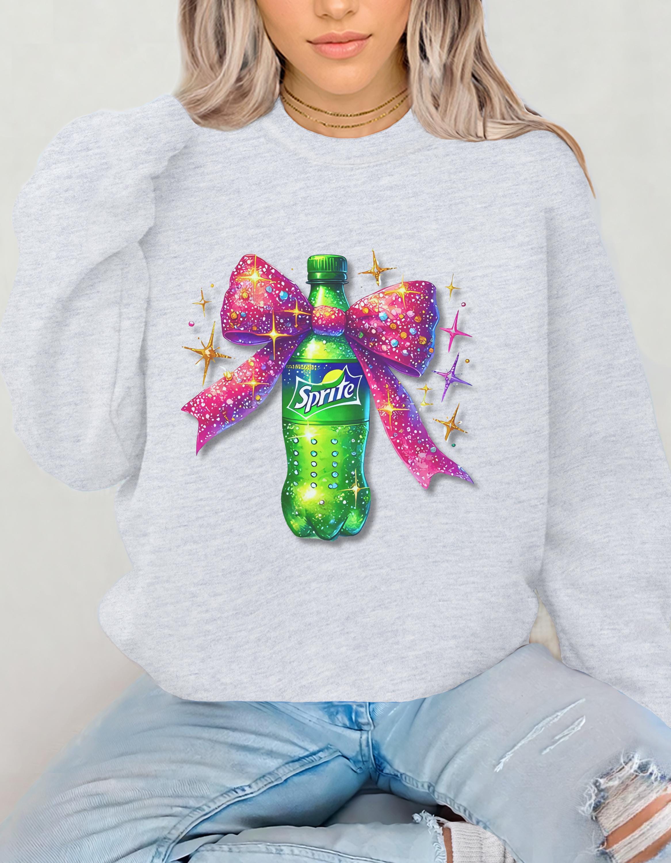 Sprite Coquette Sweatshirt - Fun and Flirty Unisex Crewneck Jumper, Sprite Lover Gift, Quirky Sweatshirt, Coquette Apparel, Unique Jumper