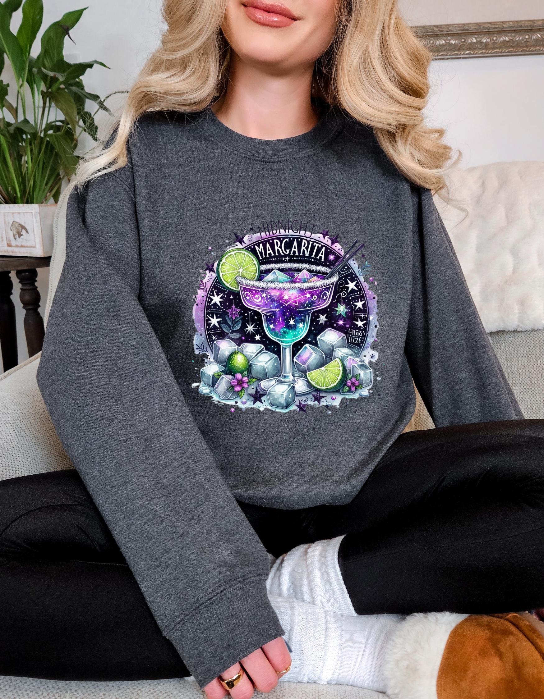 Midnight Margaritas Sweatshirt - Fun and Casual Graphic Apparel