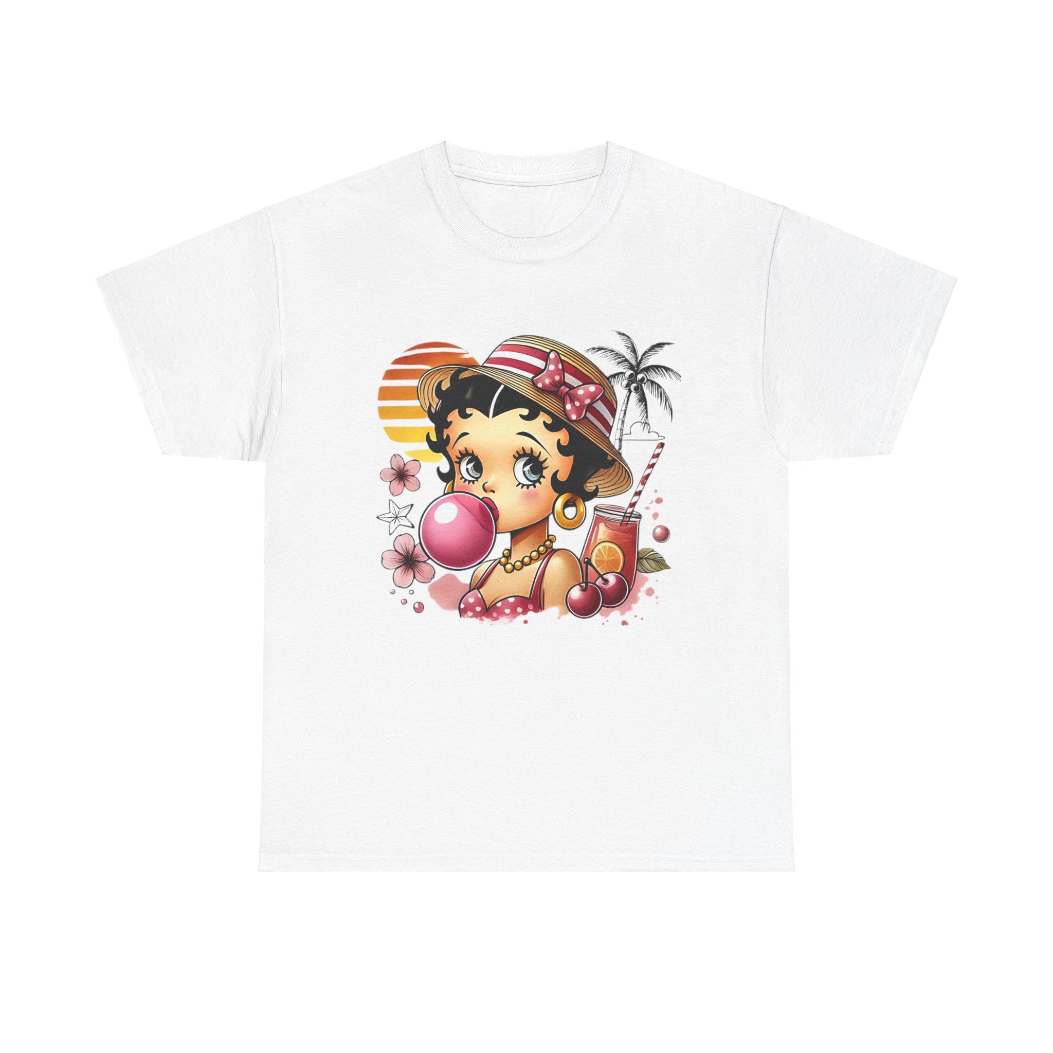 Grafik-T-Shirt – Betty Boop Sommer-Strand-Design