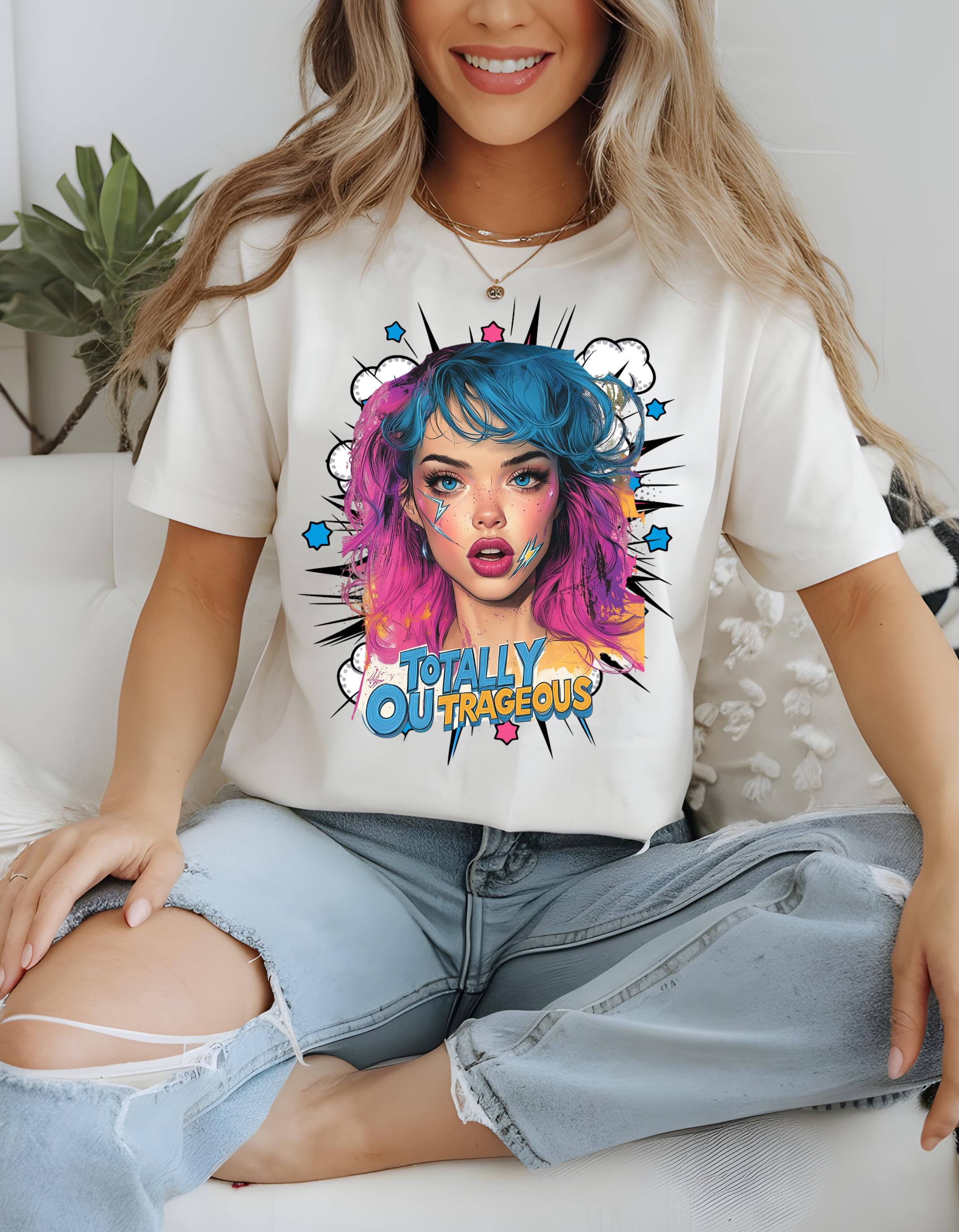 Personalizable Jem and the Hologram T-Shirt, 80s Parody Tee, 80s Cartoon Shirt, Unisex Cotton Top