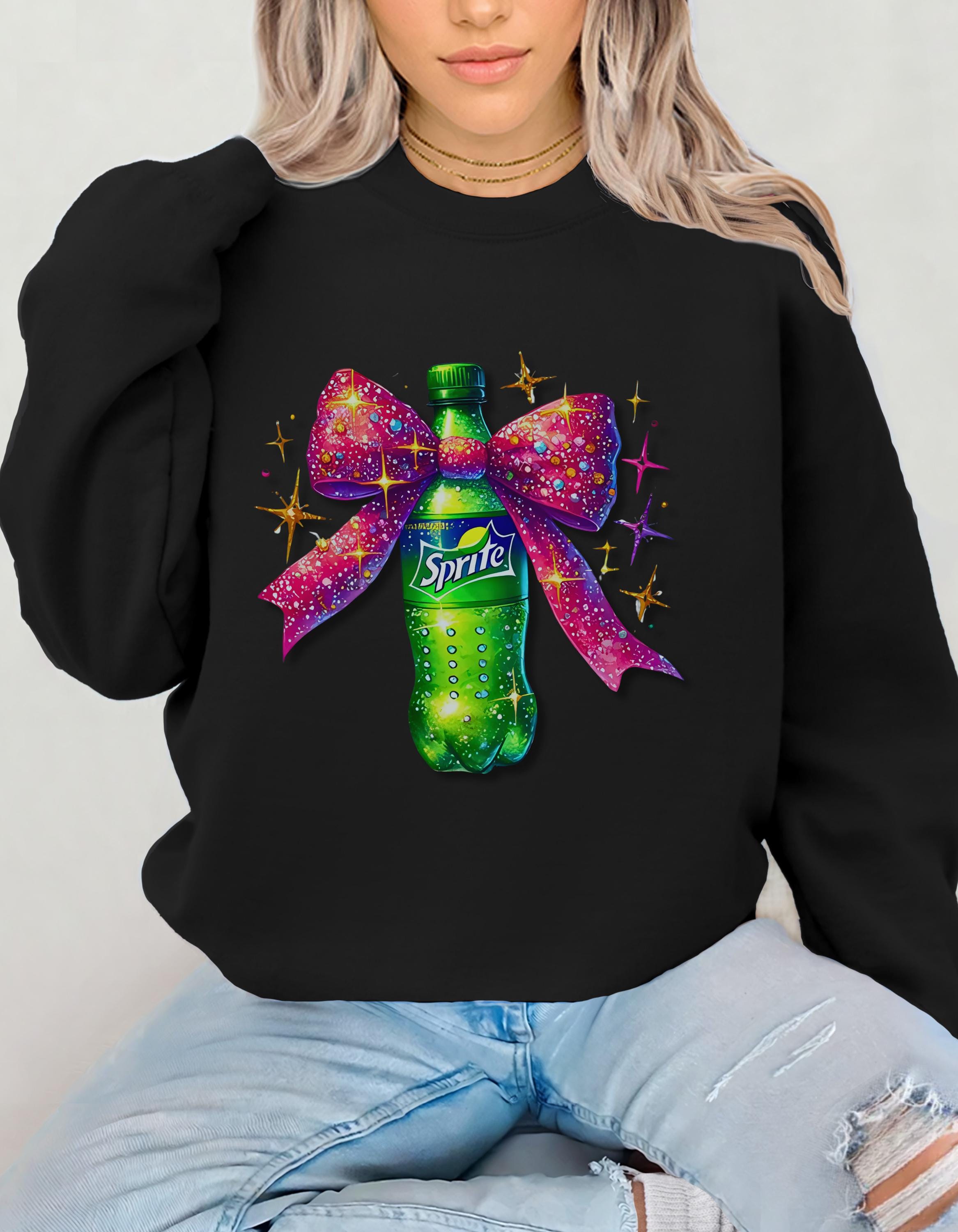 Sprite Coquette Sweatshirt - Lustiger und koketter Unisex Crewneck Pullover, Sprite Liebhaber Geschenk, Schrulliges Sweatshirt, Coquette Bekleidung, Einzigartiger Pullover