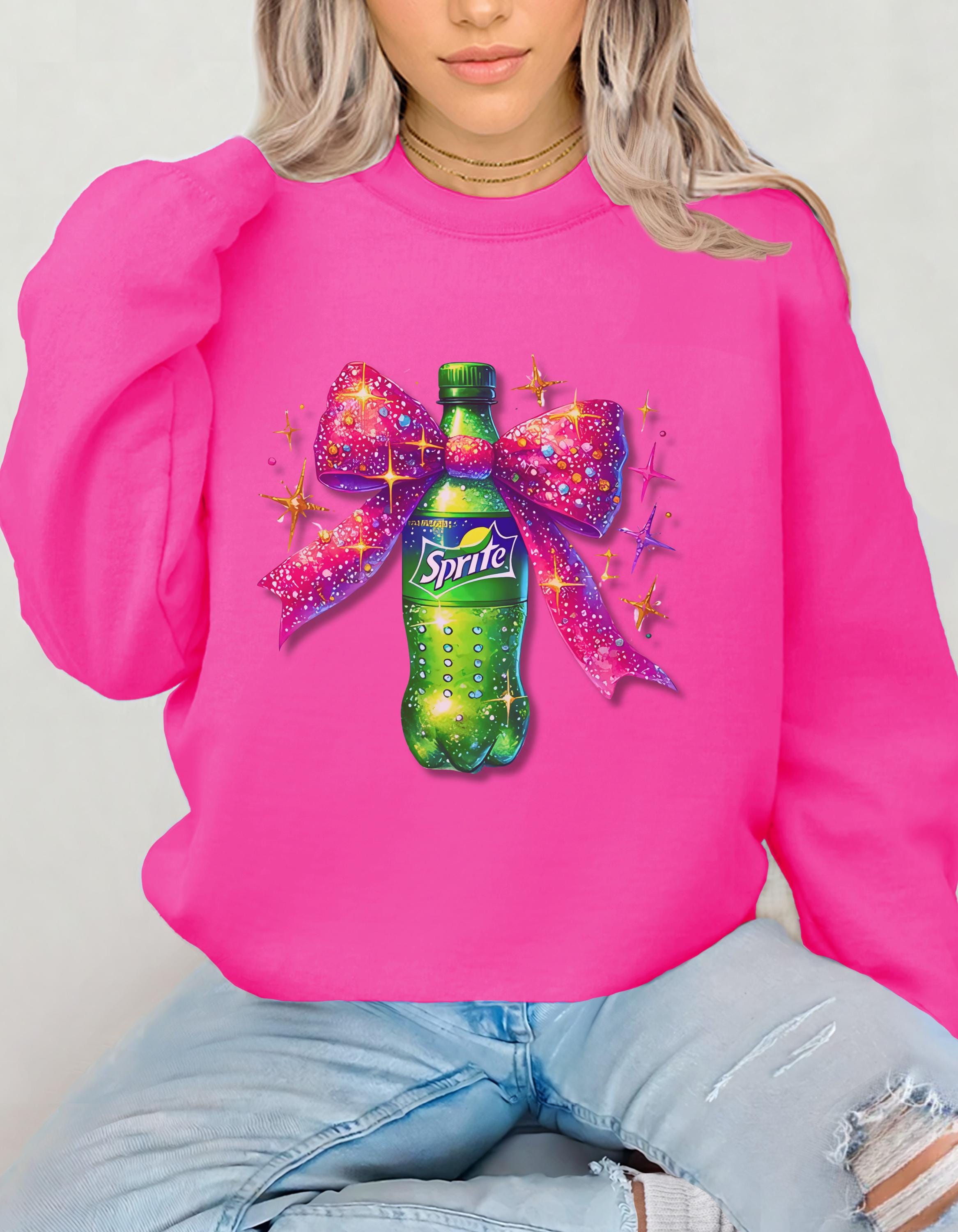 Sprite Coquette Sweatshirt - Fun and Flirty Unisex Crewneck Jumper, Sprite Lover Gift, Quirky Sweatshirt, Coquette Apparel, Unique Jumper