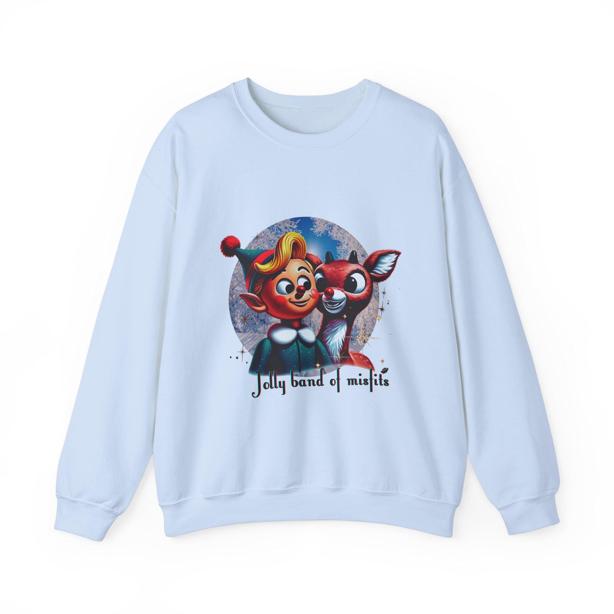 Personalizable Jolly Band of Misfits Sweatshirt - Fun and Festive Holiday Apparel