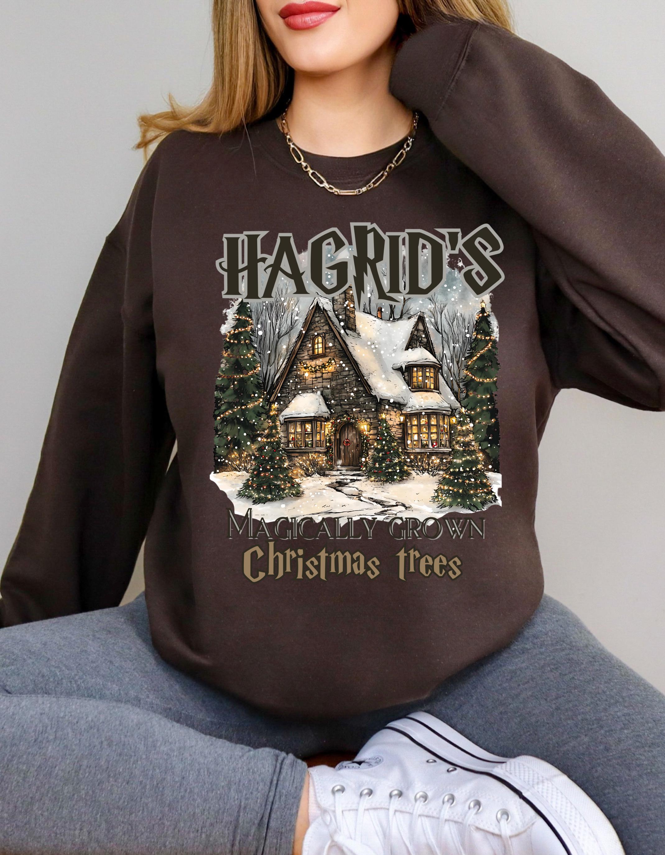 WinterWunderland Weihnachtsbaum Bauernhof Sweatshirt, Weihnachtszauber Pullover, Festlicher Schneebaum Crewneck Pullover, Weihnachtszeit Gemütlich