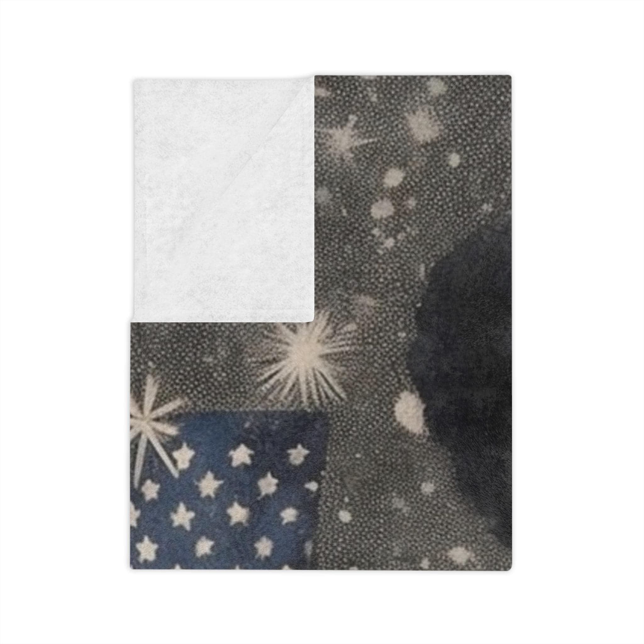 Starry Night Velveteen Microfiber Blanket, Cozy Throw for Home Decor, Gift for Independence Day, Bohemian-Chic Blanket, Elegant Lounge