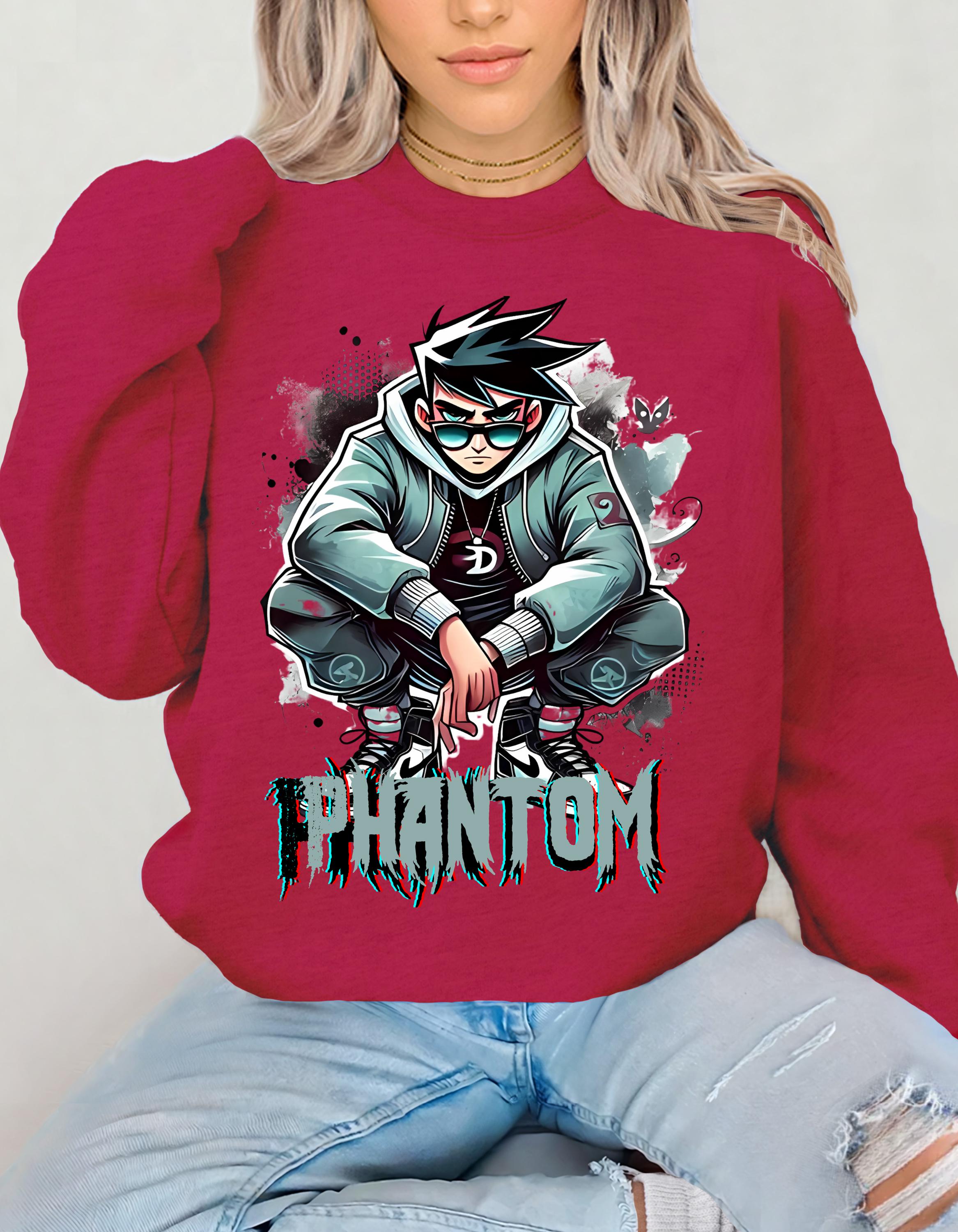 90s Cartoon Parody Sweatshirt - Ghost Phantoms Crewneck, Streetwear Pullover, Unisex Halloween Apparel, 90s Streetwear Jumper, Retro Ghost