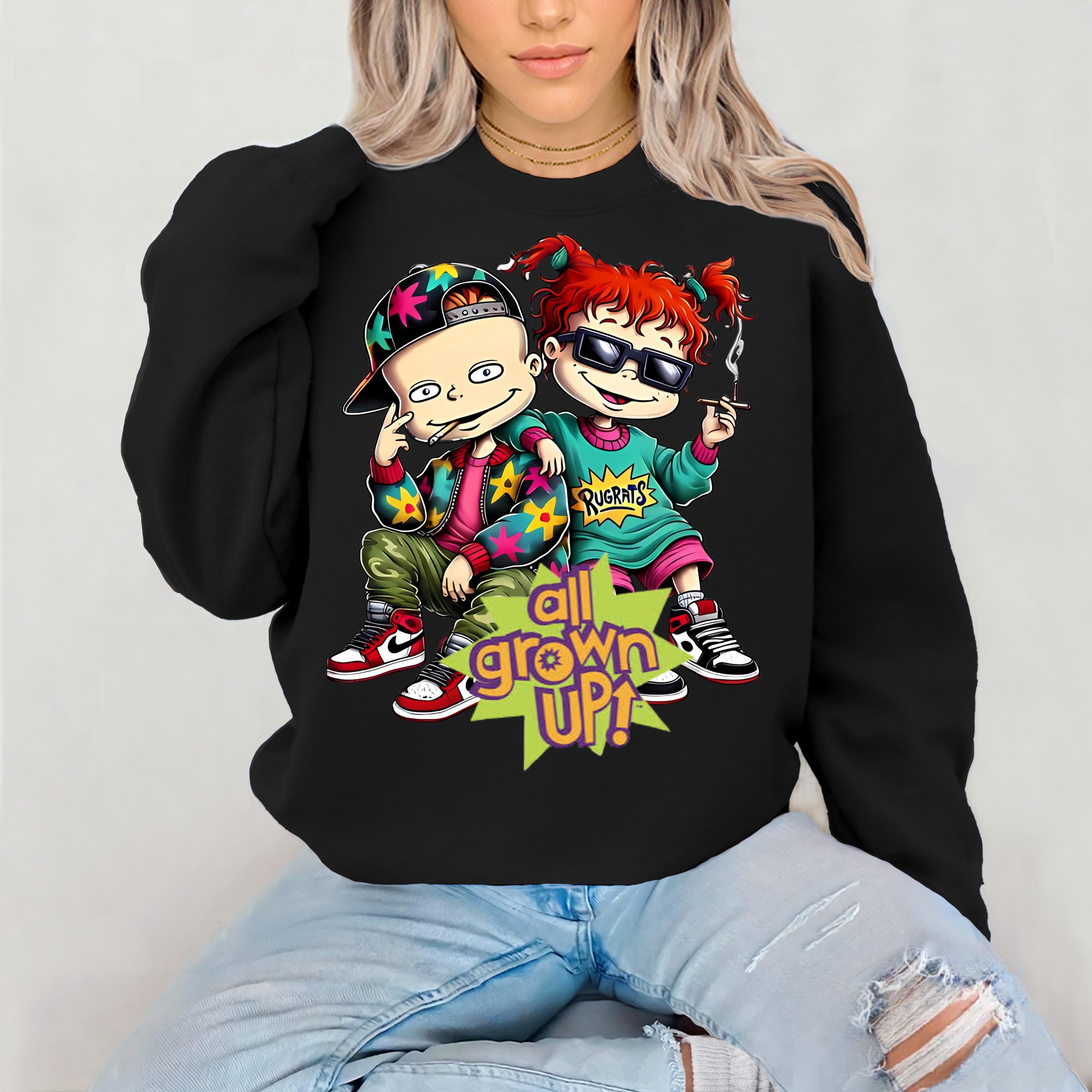 90s TV Parody Unisex Sweatshirt, All Grown Up, Vintage 90s Design, Cozy Jumper, Funny TV Sweatshirt, Retro Crewneck Pullover