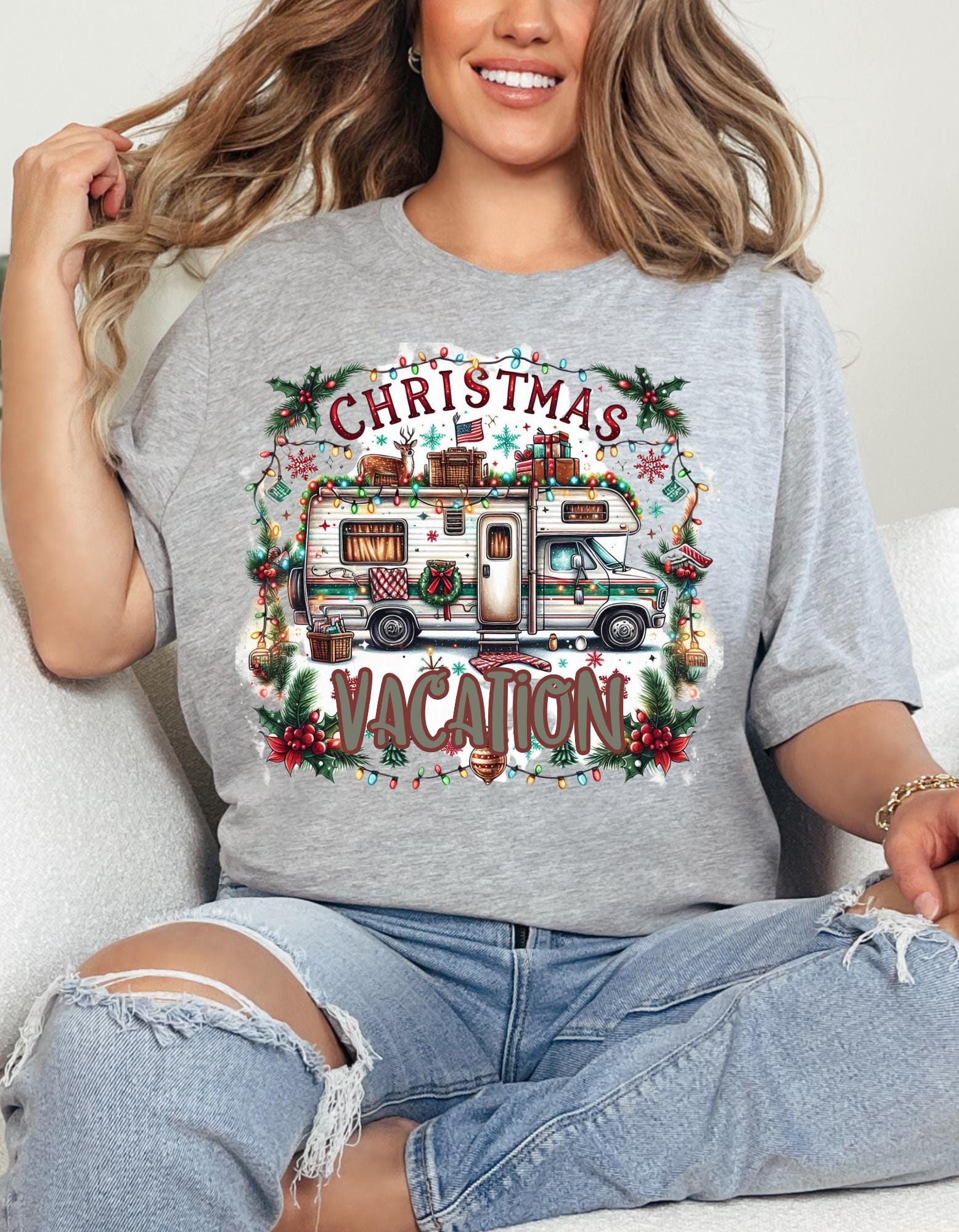 Personalizable Christmas Vacation tshirt - Festive Holiday Apparel