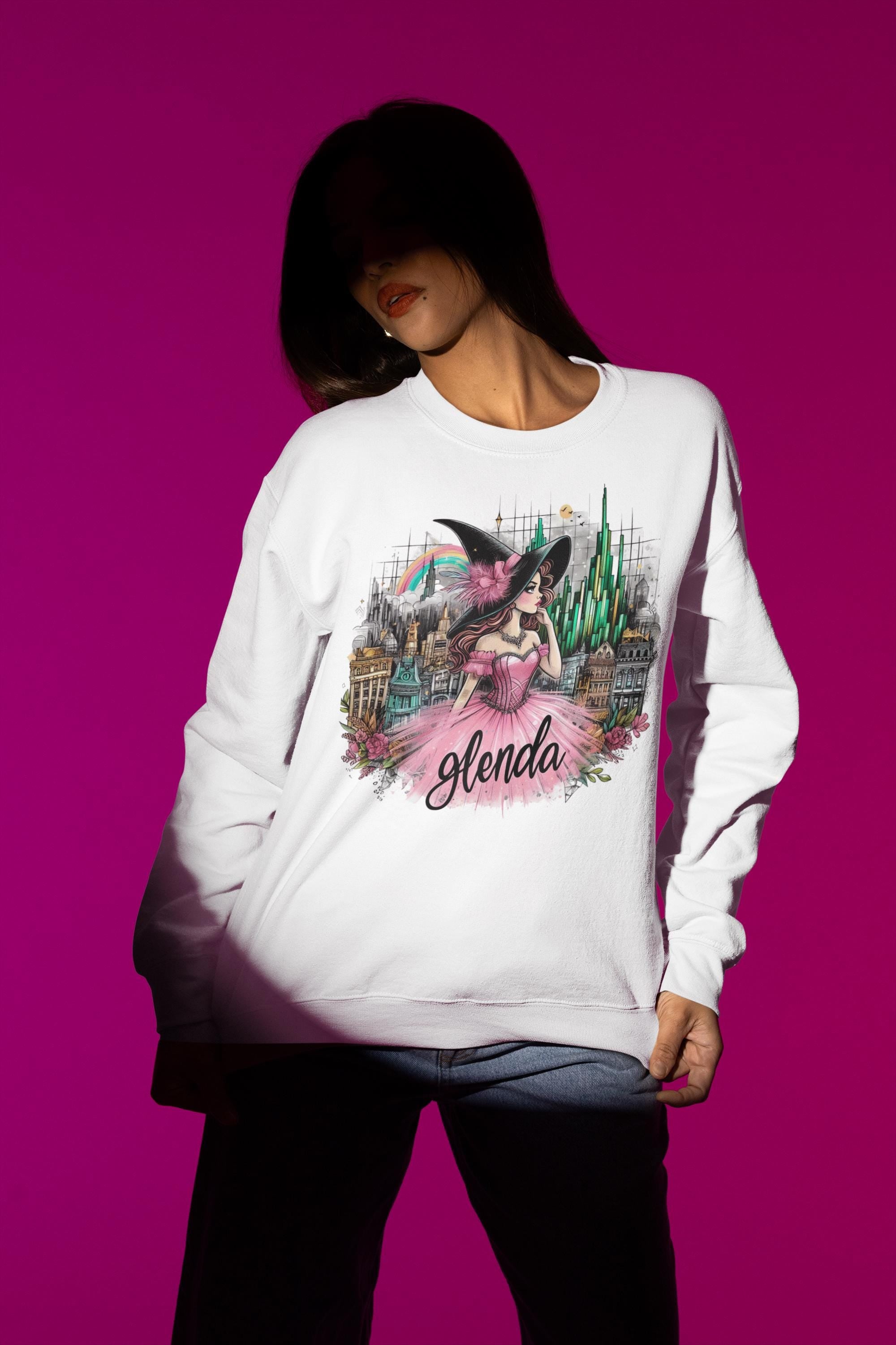 Zauberer von Oz Glenda Parodie Sweatshirt, Lustiges Filmcharakter Top, MärchenPullover, Oz Hexenpullover, Geschenk für Filmfans, Halloween