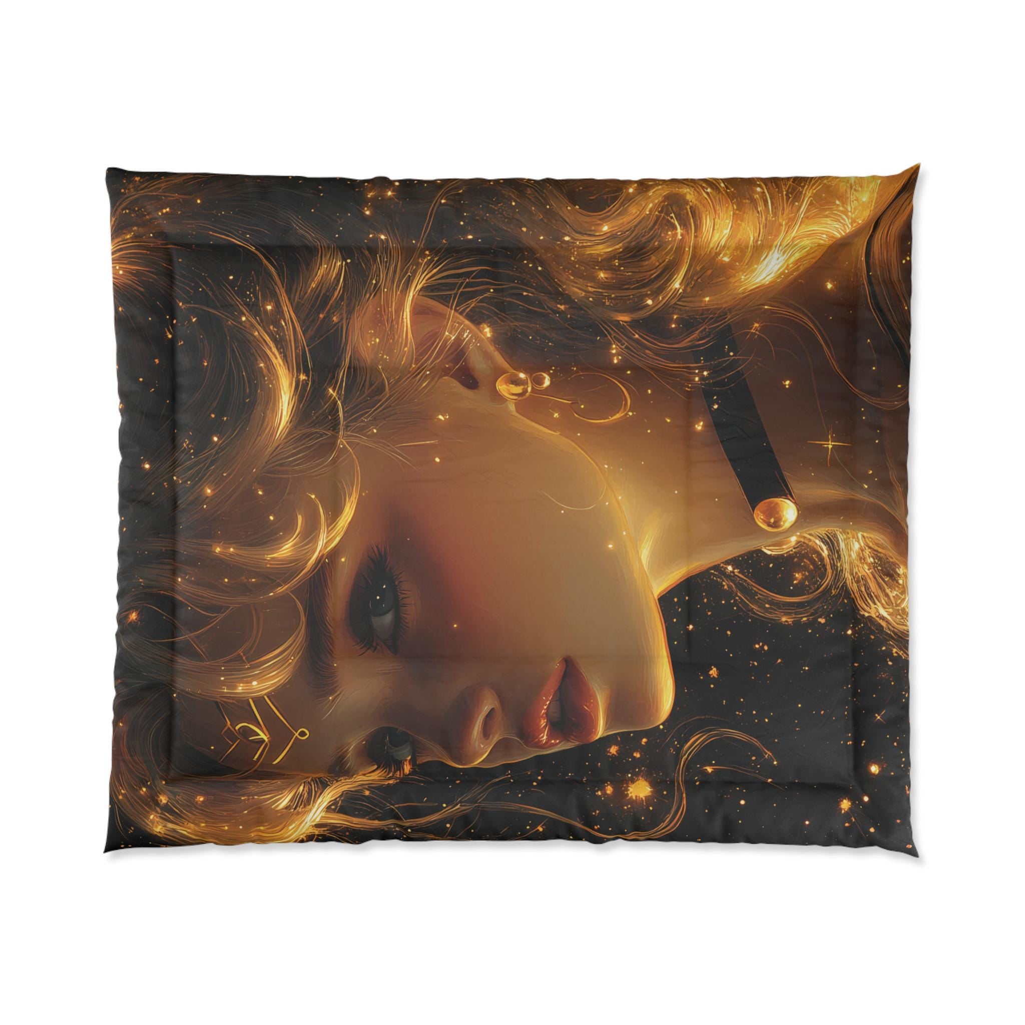 Personalisierbare Starlight Guardian Tröster, Kuscheldecke, Fleecedecke, Steppdecke, weiche Decke, warme Decke, Merkur