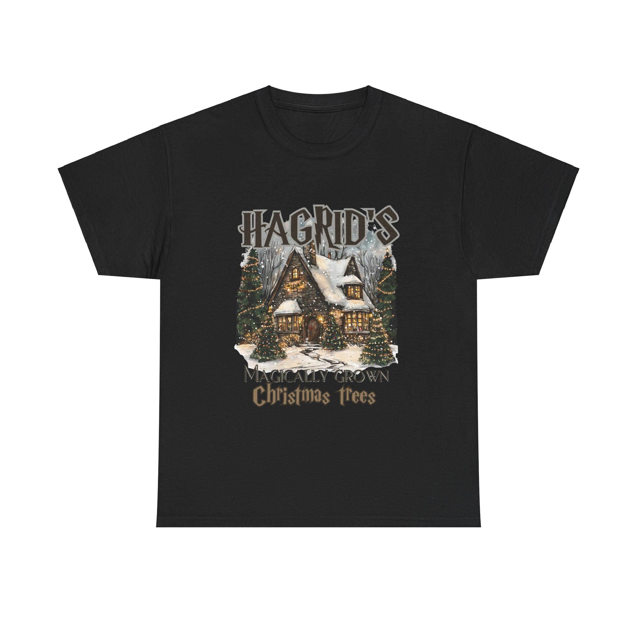 Personalisierbares Hagrid Weihnachtsbäume T-Shirt - Magischer Feiertagsgeist