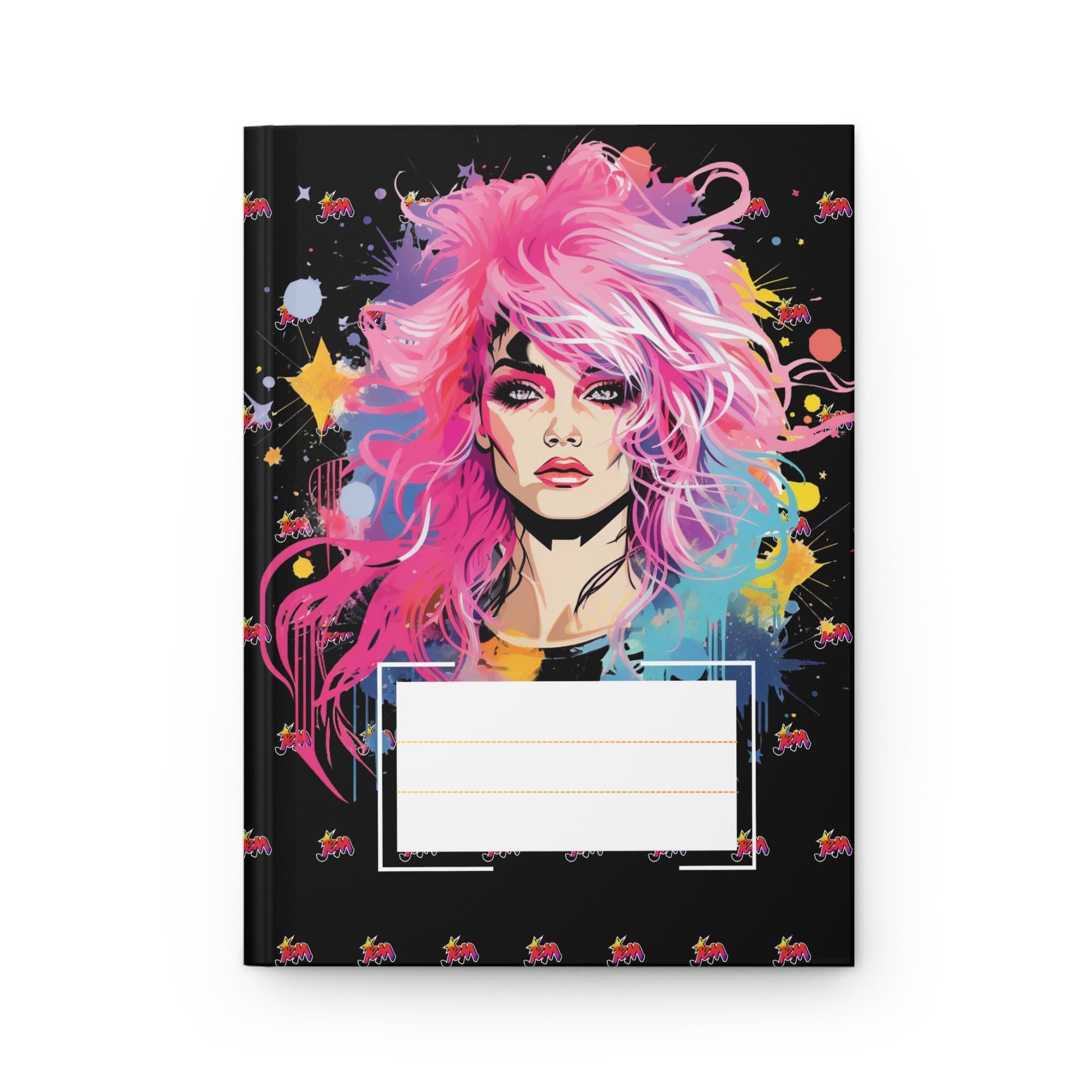 Personalisierbares Jem im Hologramm, Hardcover Journal Matte, 80er Jahre Geschenk, 80er Vibes, 80er Party, 80er Weihnachtsgeschenk, Geschenk