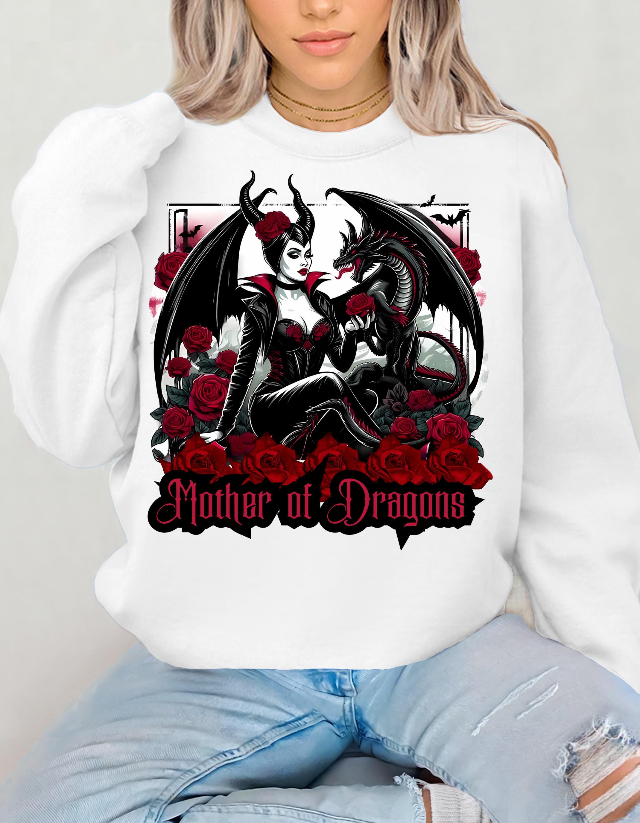 Drachenzähmerin Prinzessin Sweatshirt, Mutter der Drachen Tattoo Crewneck Pullover, Tätowiertes Fantasy Drachen Liebhaber Geschenk, Drachenzähmerin Sweatshirt,