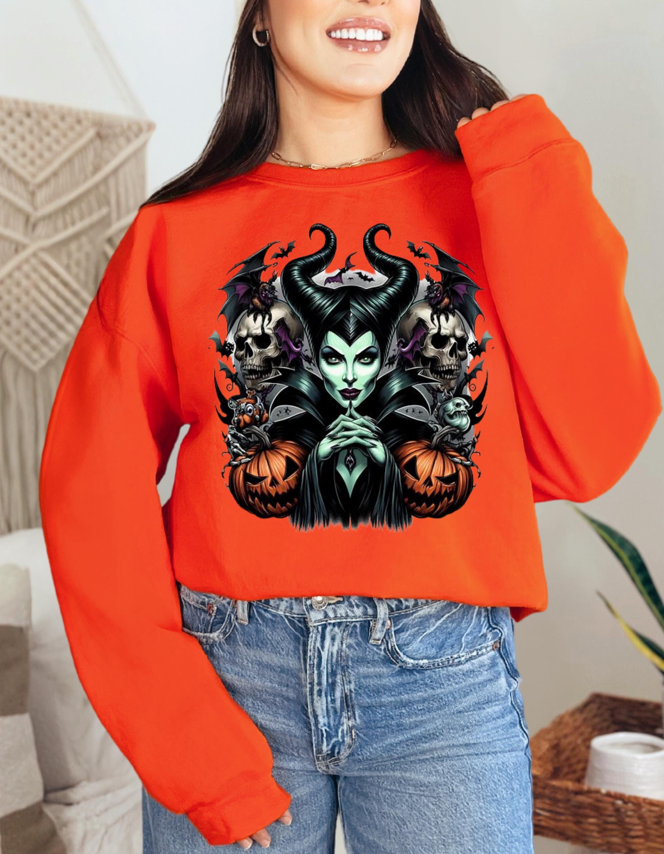 Personalisierbares Mutter der Drachen Halloween Sweatshirt - Gruselige Festtagskleidung