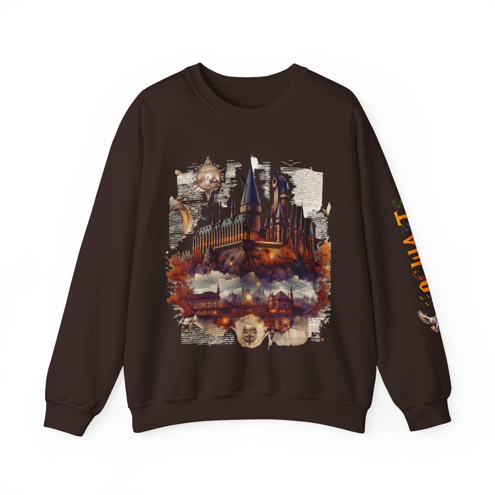 Magische Welt Schloss Schule Sweatshirt - Fantasy Bekleidung