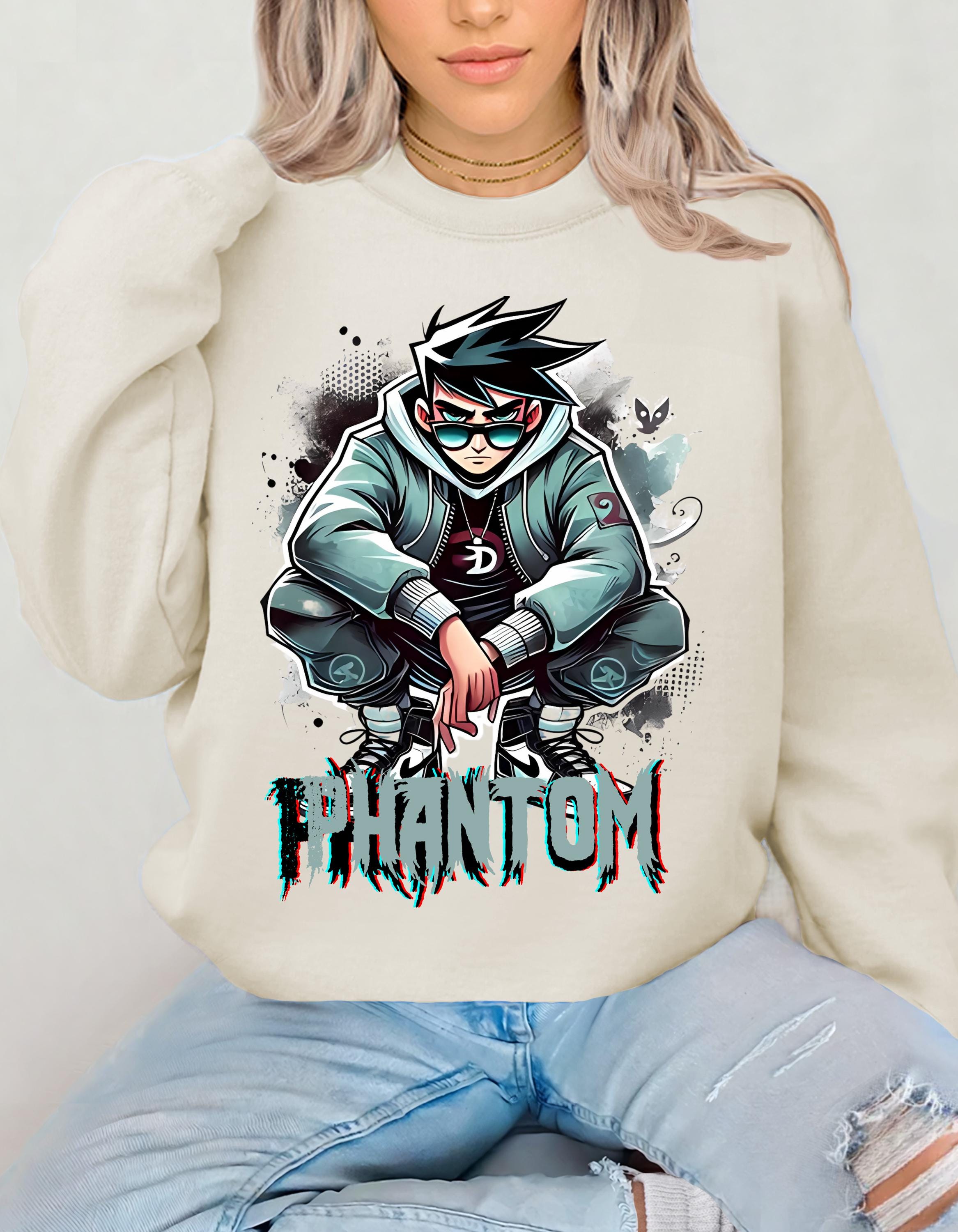 90er Cartoon Parodie Sweatshirt - Ghost Phantoms Crewneck, Streetwear Pullover, Unisex Halloween Kleidung, 90er Streetwear Pullover, Retro Geist