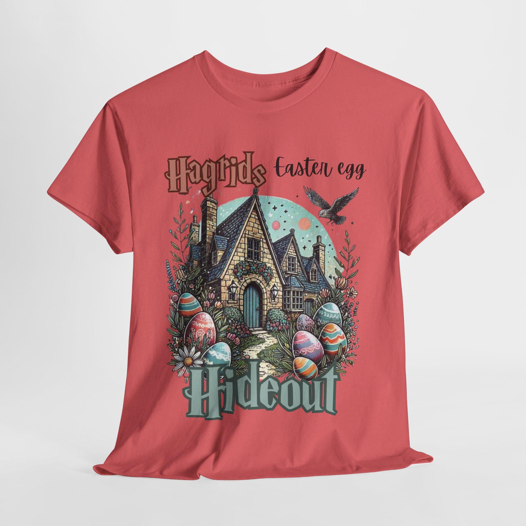 Hagrids Osterei-Versteck Unisex Heavy Cotton T-Shirt, Harry Potter Ostershirt, Zaubererwelt Geschenk, Zauberhafter Osterhase Tshirt, Ostern