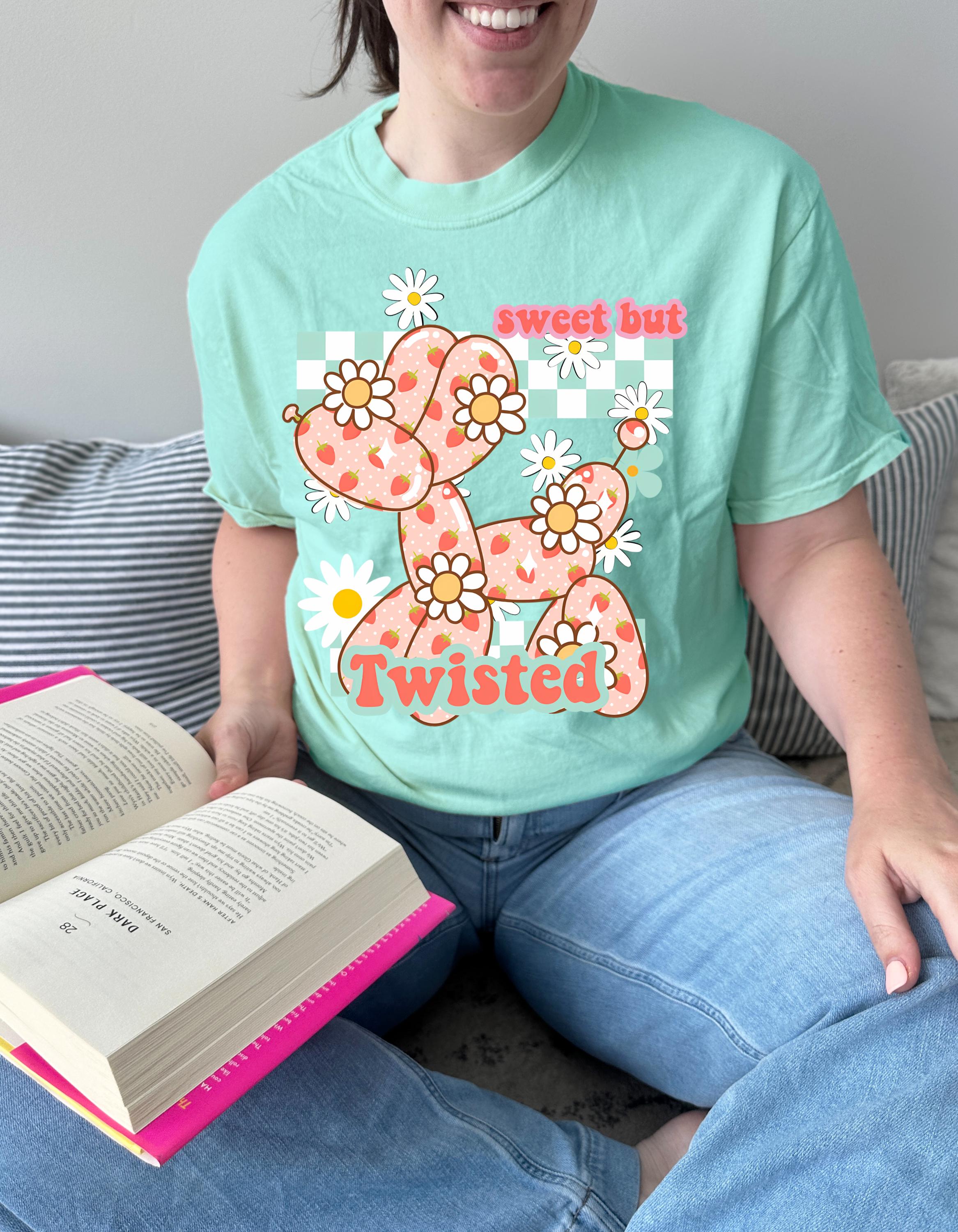 Sweet But Twisted Unisex T-shirt - Cute Balloon Dog Graphic Tee, Fun Gift, Casual Outfit, Spring Fashion, Trendy Top