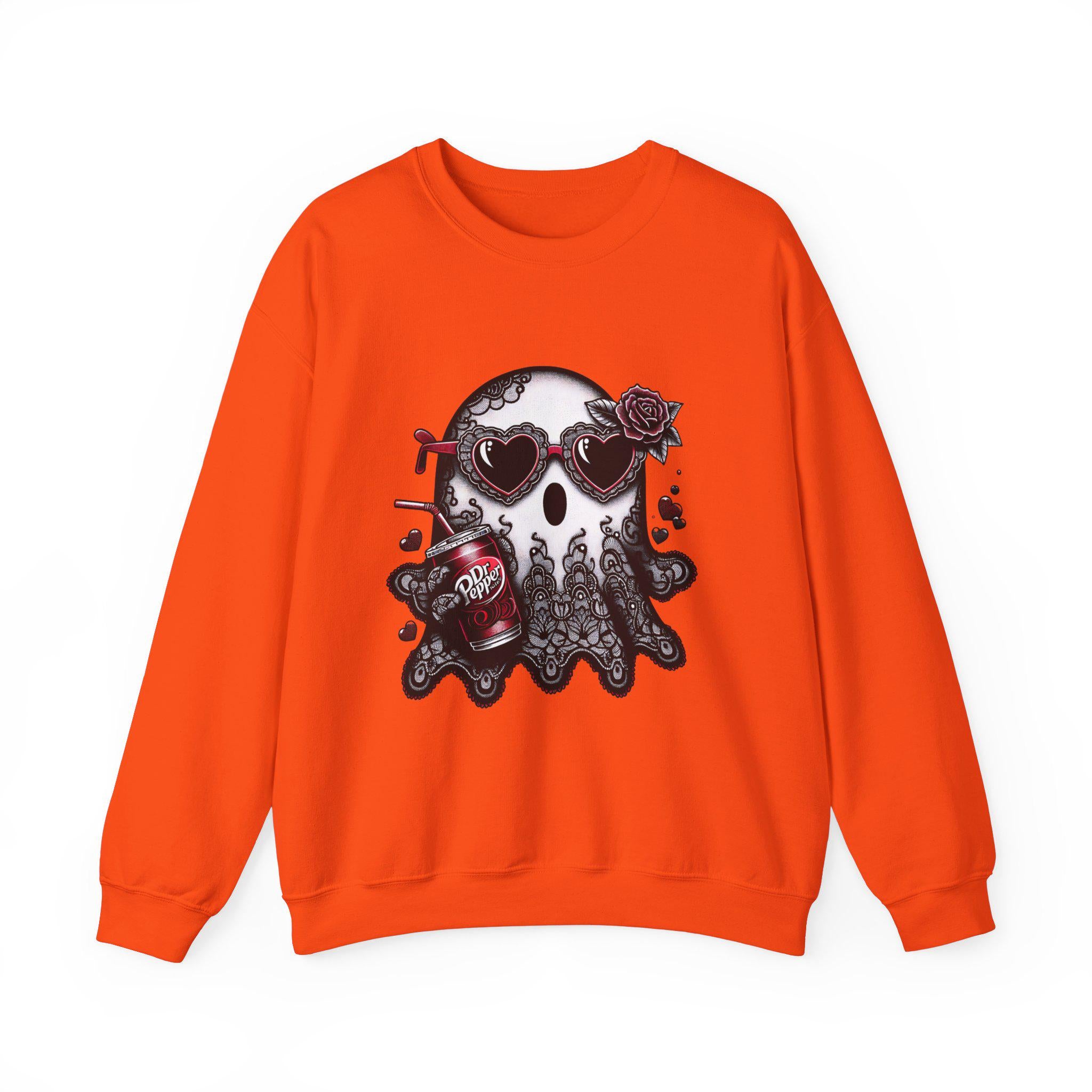 Personalisierbares Dr Pepper Skull Vibes Sweatshirt - Trendy Goth Streetwear