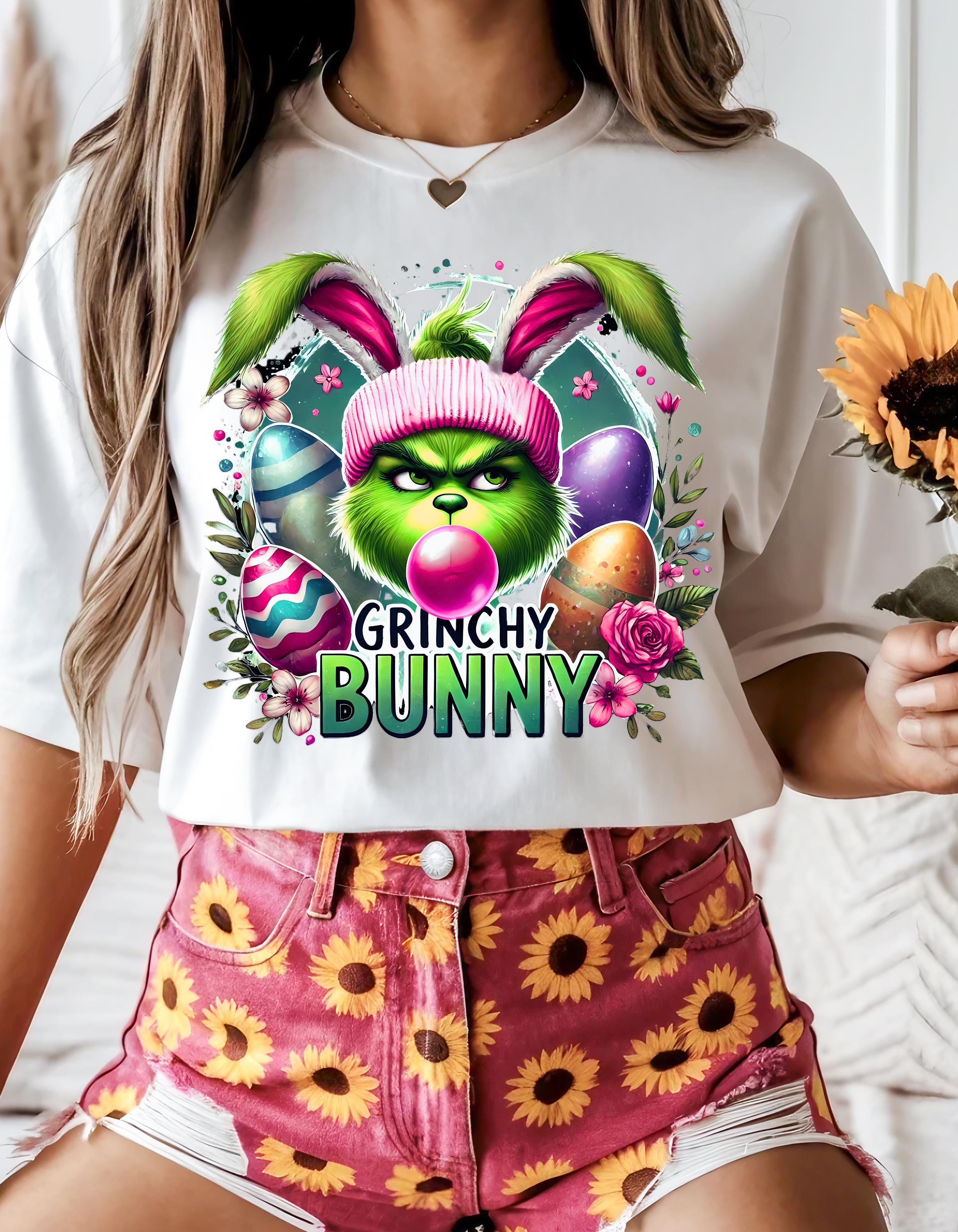 Personalizable Grinchy Bunny Easter Sweatshirt, Parody Easter Bunny Jumper, Funny Holiday Gift, Unisex Pullover, Easter Shirt