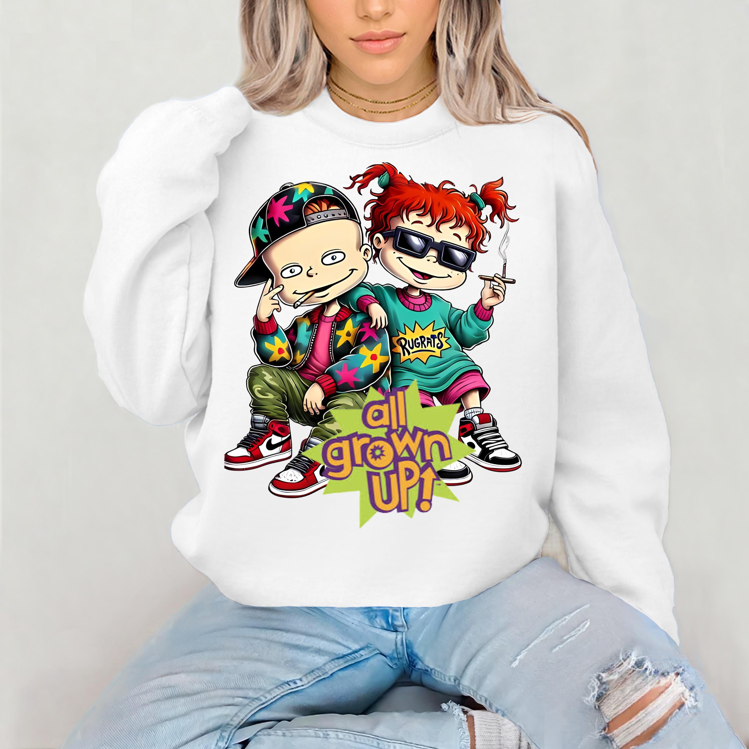 90s TV Parody Unisex Sweatshirt, All Grown Up, Vintage 90s Design, Cozy Jumper, Funny TV Sweatshirt, Retro Crewneck Pullover