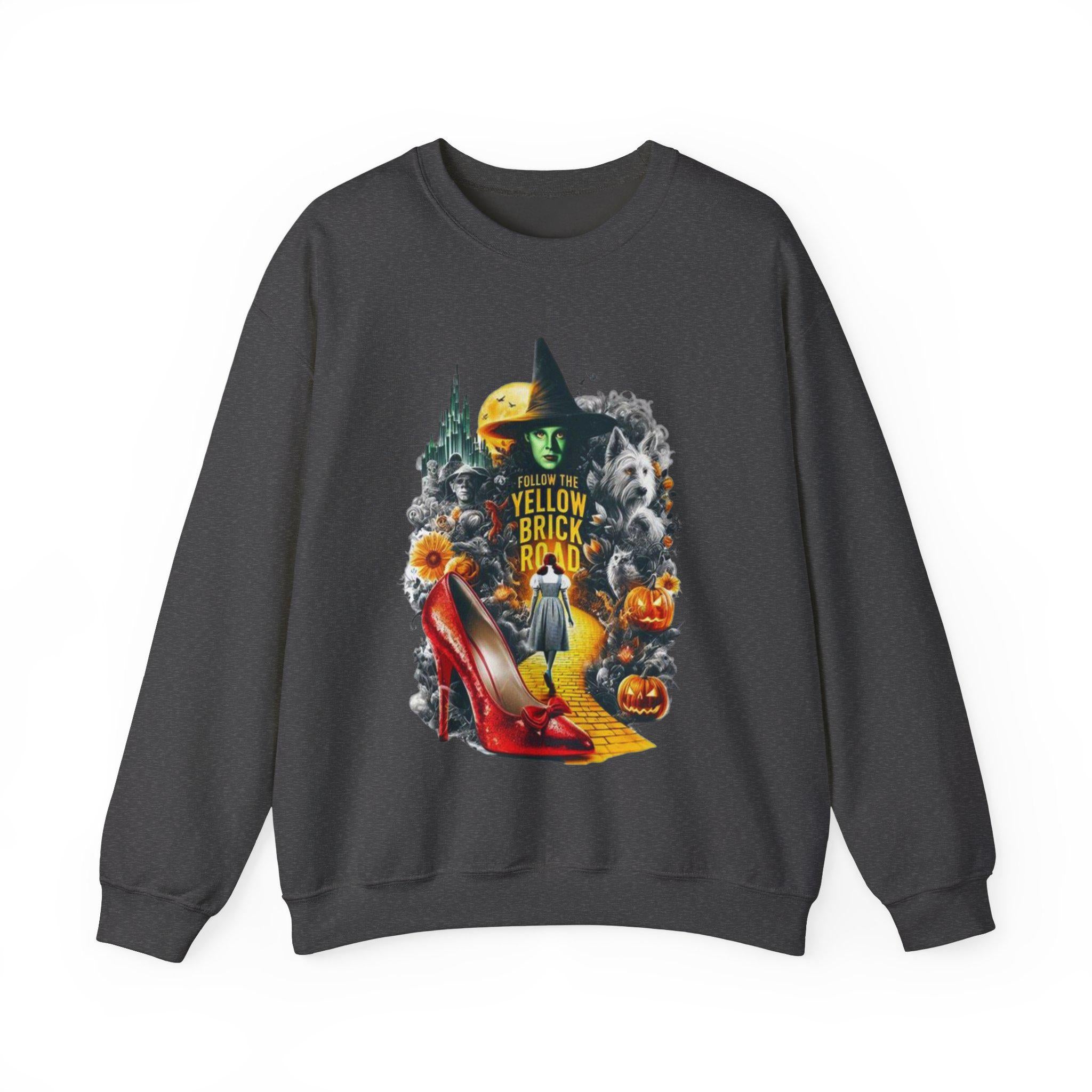 Personalisierbares Emerald City Herbst Sweatshirt - Festliche Parodie Zauberer von Oz Inspirierte Kleidung