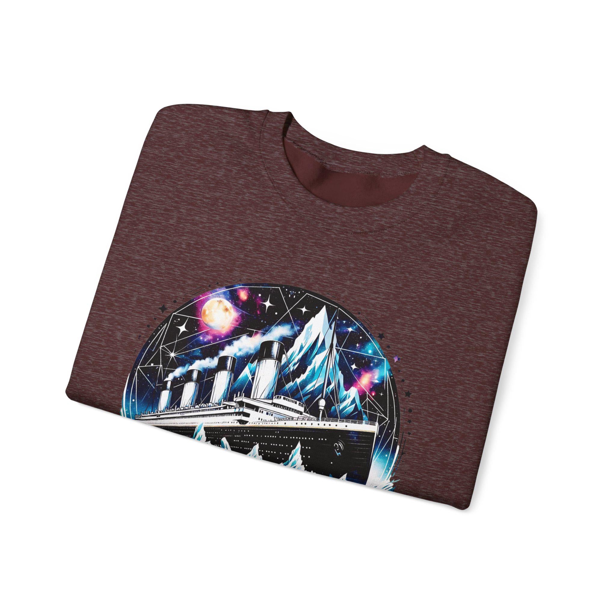 Personalizable Cosmic Galaxy Titanic Sweatshirt, Space Gift, Nebula Present, Astronomy Clothing, Celestial Jumper