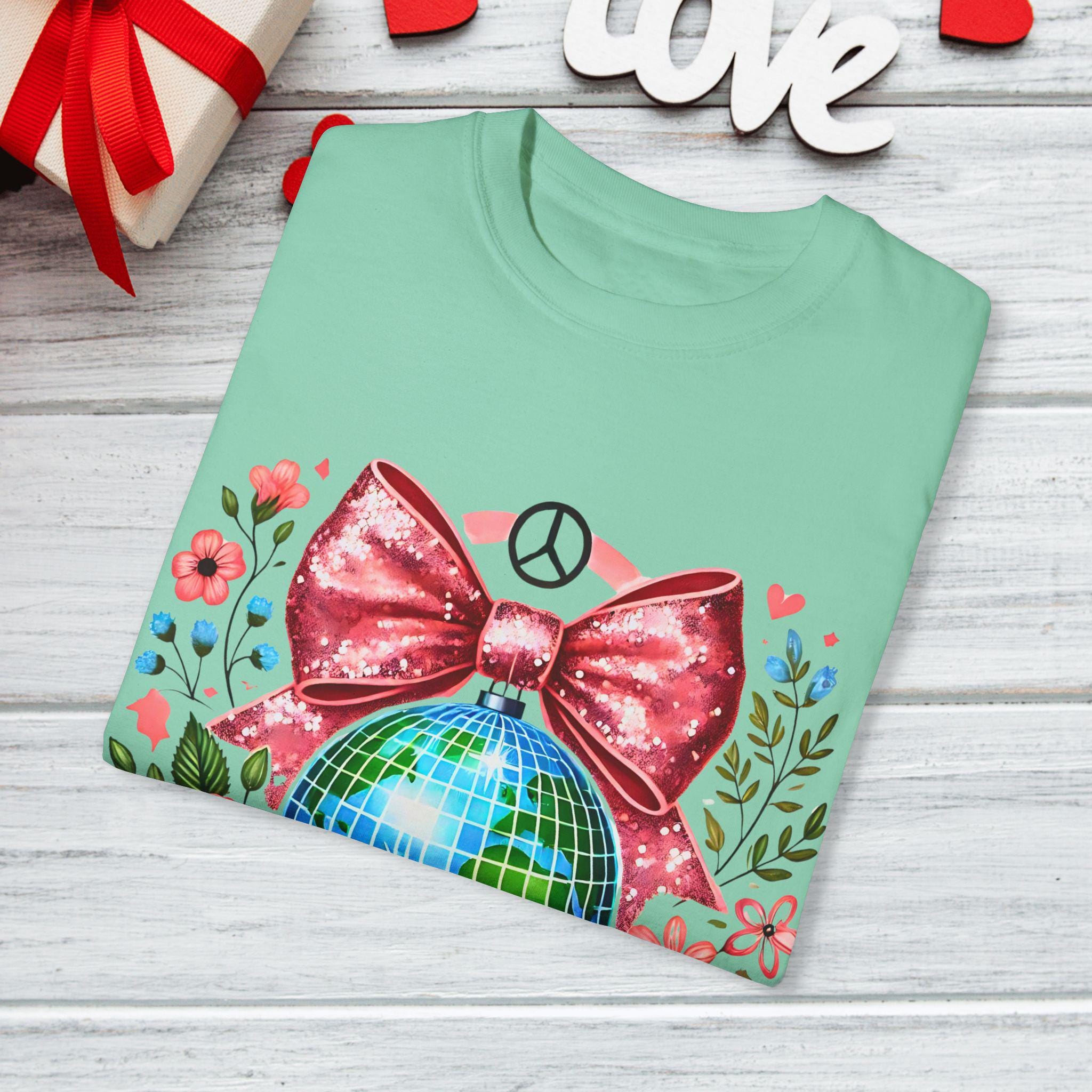 Personalizable Earth Day Love Unisex Garment-Dyed T-shirt, Earth Day Shirt, Comfort Colors Tee, Nature Lover Gift, Earth Day Celebration Top