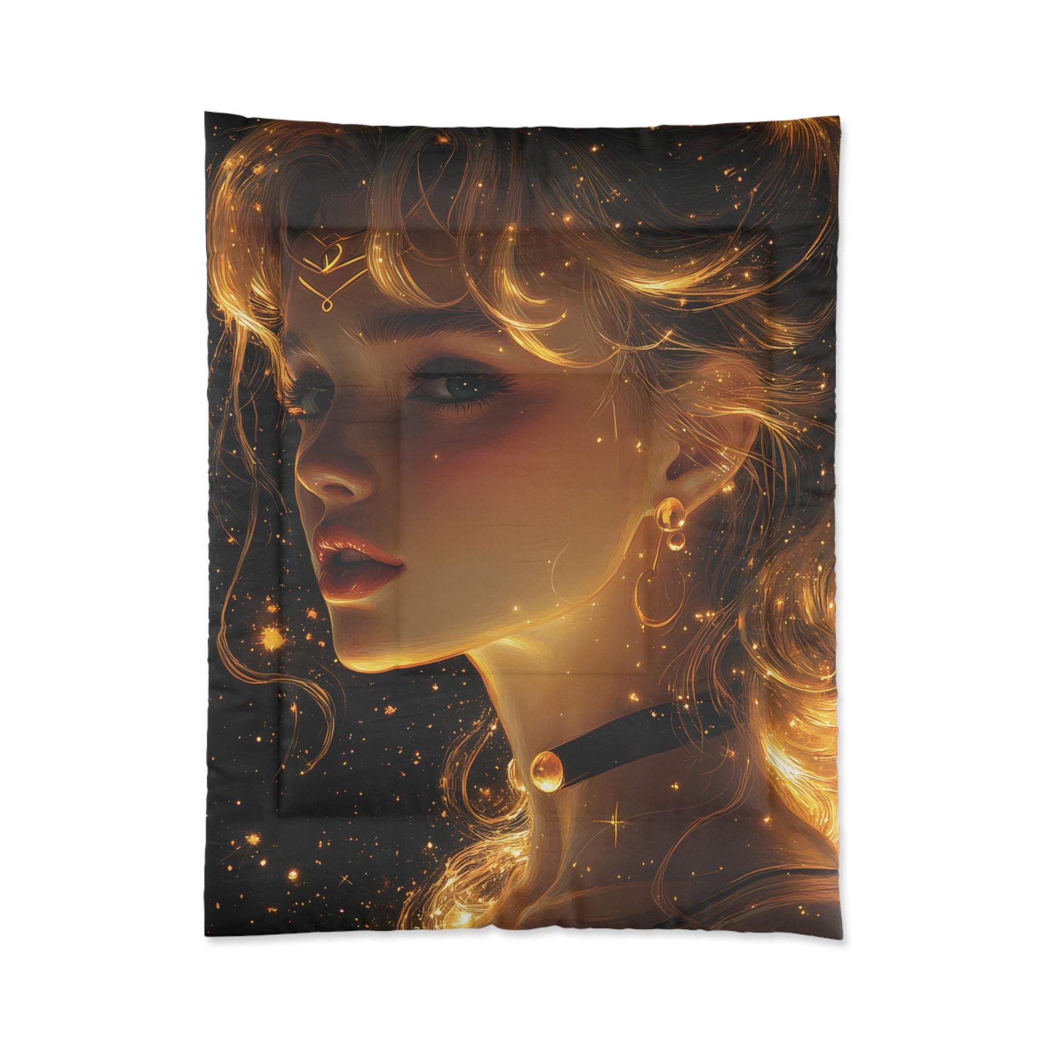 Personalisierbare Starlight Guardian Tröster, Kuscheldecke, Fleecedecke, Steppdecke, weiche Decke, warme Decke, Merkur