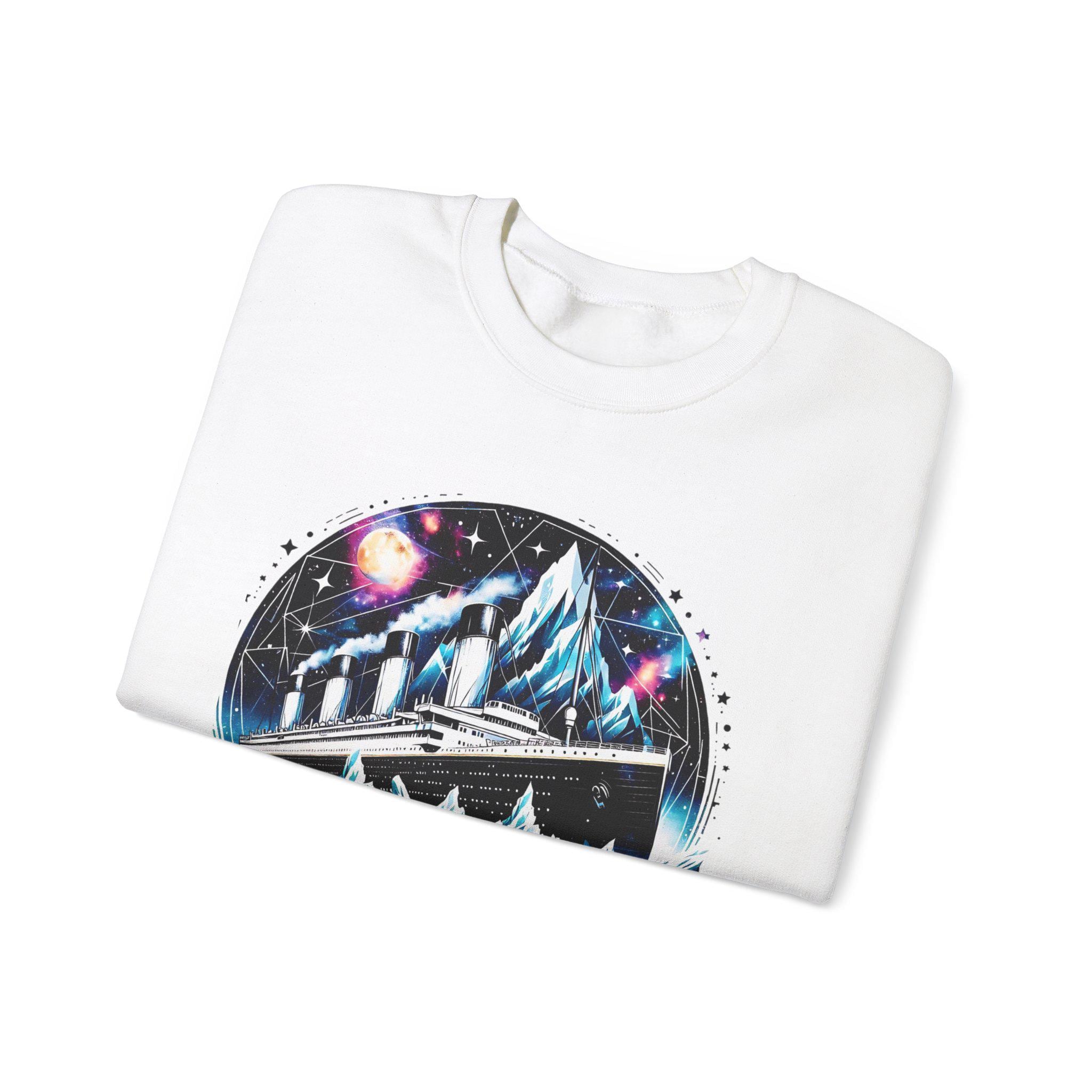 Personalisierbares Cosmic Galaxy Titanic Sweatshirt, Weltraum Geschenk, Nebel Geschenk, Astronomie Kleidung, Celestial Jumper