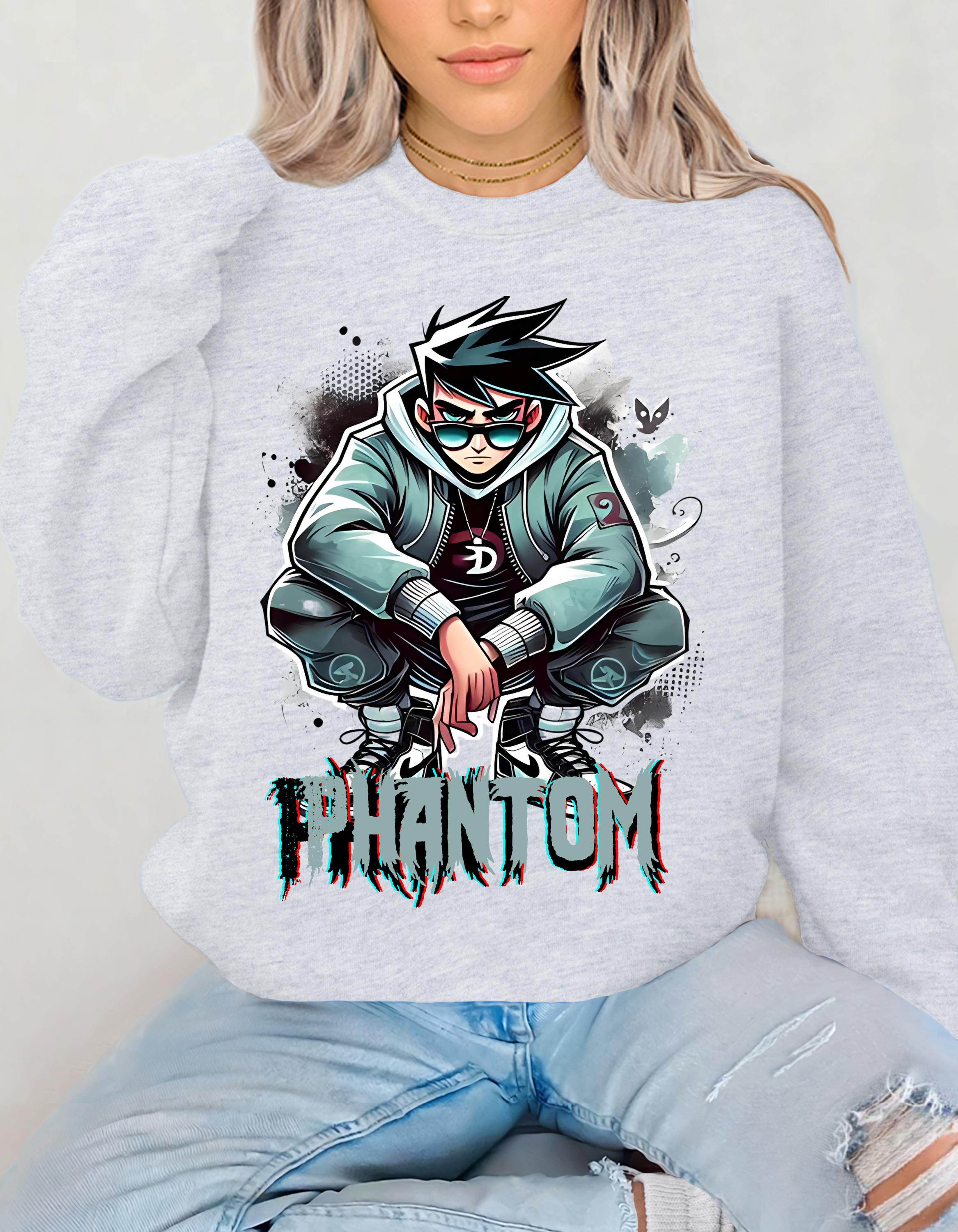 90s Cartoon Parody Sweatshirt - Ghost Phantoms Crewneck, Streetwear Pullover, Unisex Halloween Apparel, 90s Streetwear Jumper, Retro Ghost