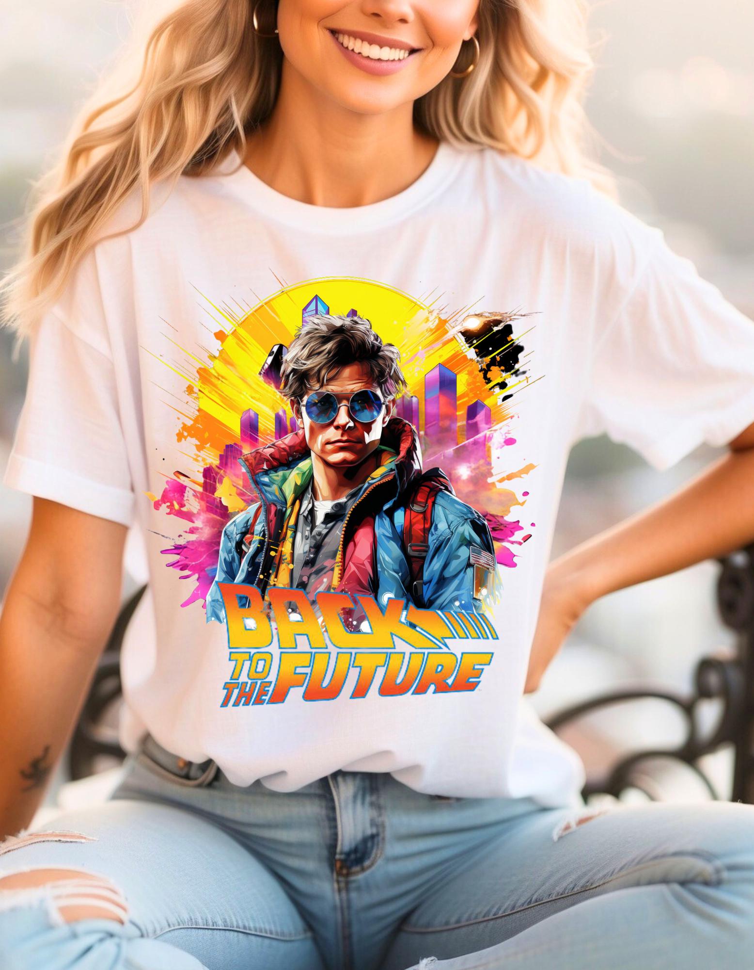 Personalisierbares Time Traveler Parodie T-Shirt - Gemütliche und lustige Retro-inspirierte Kleidung