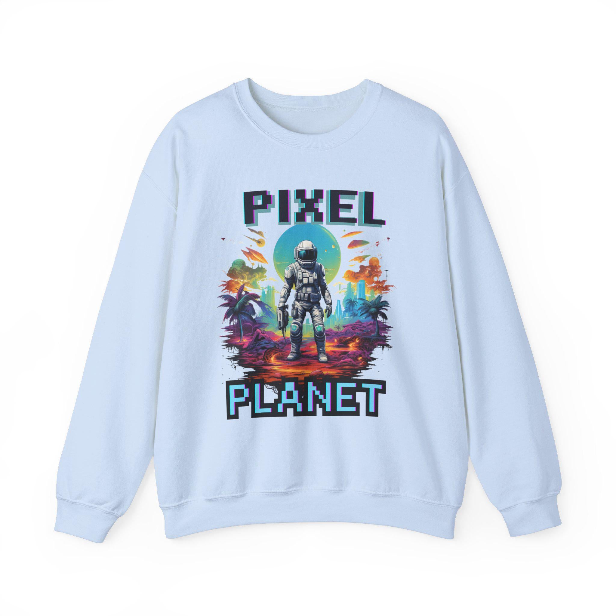 Space Explorer Sweatshirt, Pixel Planet Astronaut Sweatshirt, Alien Crewneck, Weltraum Pullover, Galaxy Sweatshirt, Weltraum Liebhaber Geschenk