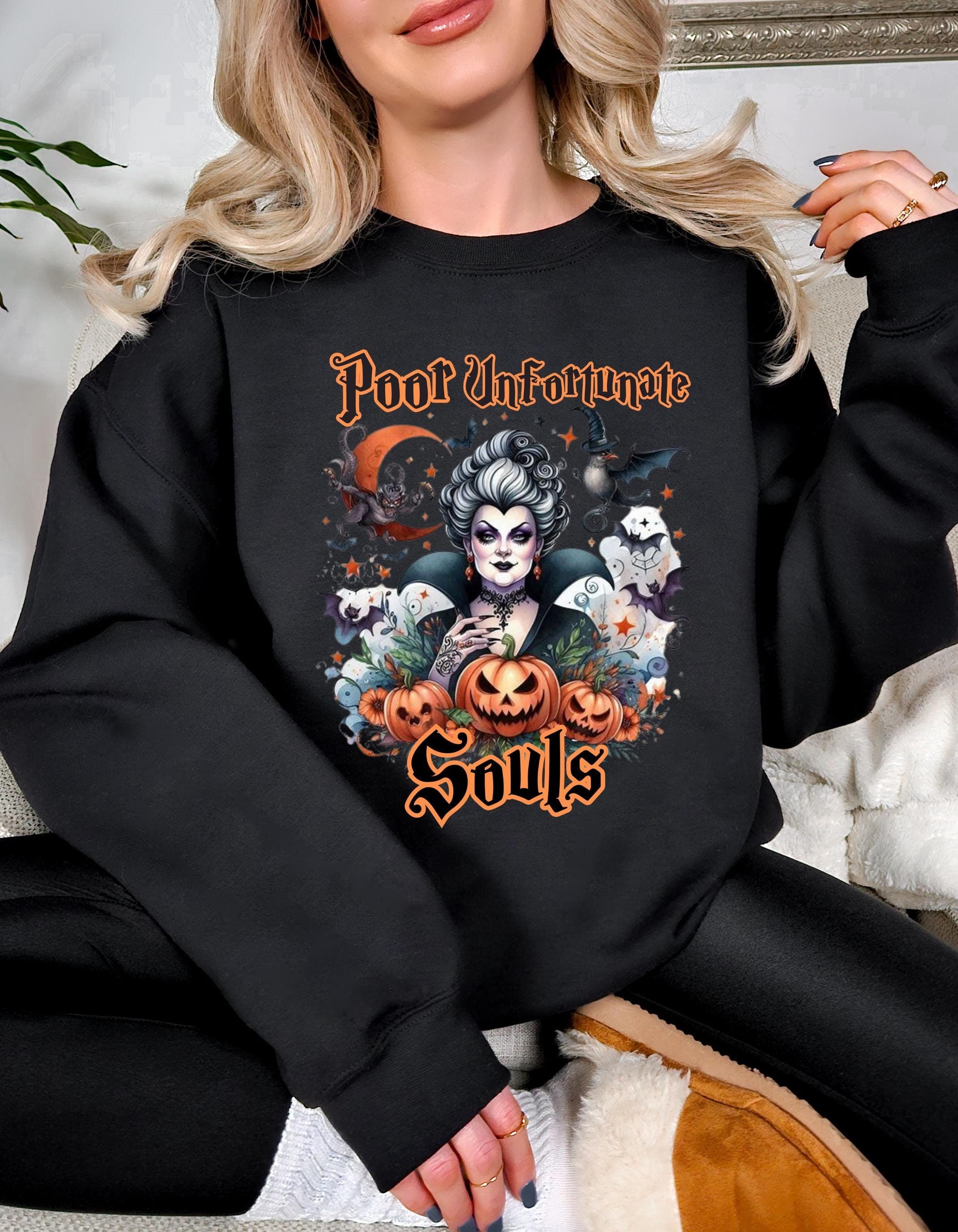 Personalizable Embrace the spirit of the sea with our Enchanted Sea Witch Hoodie. This Halloween, become the mistress of the deep