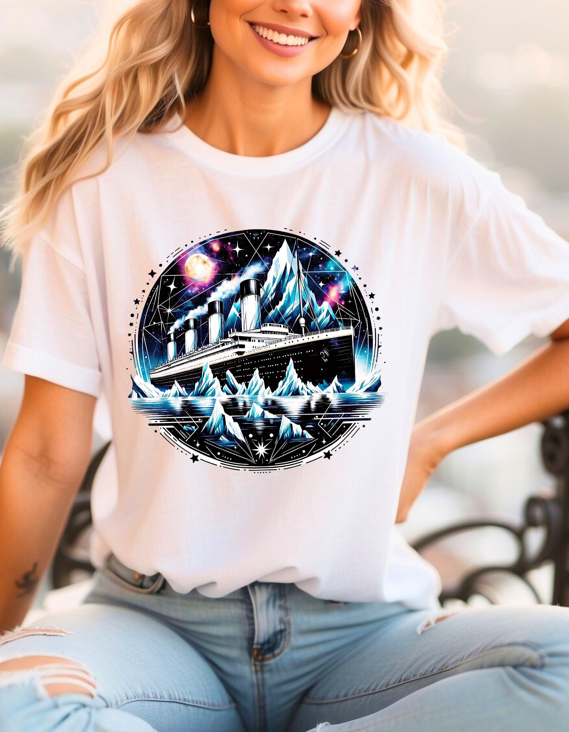 Personalizable Cosmic Galaxy Titanic tshirt, Space Gift, Nebula Present, Astronomy Clothing, Celestial Jumper