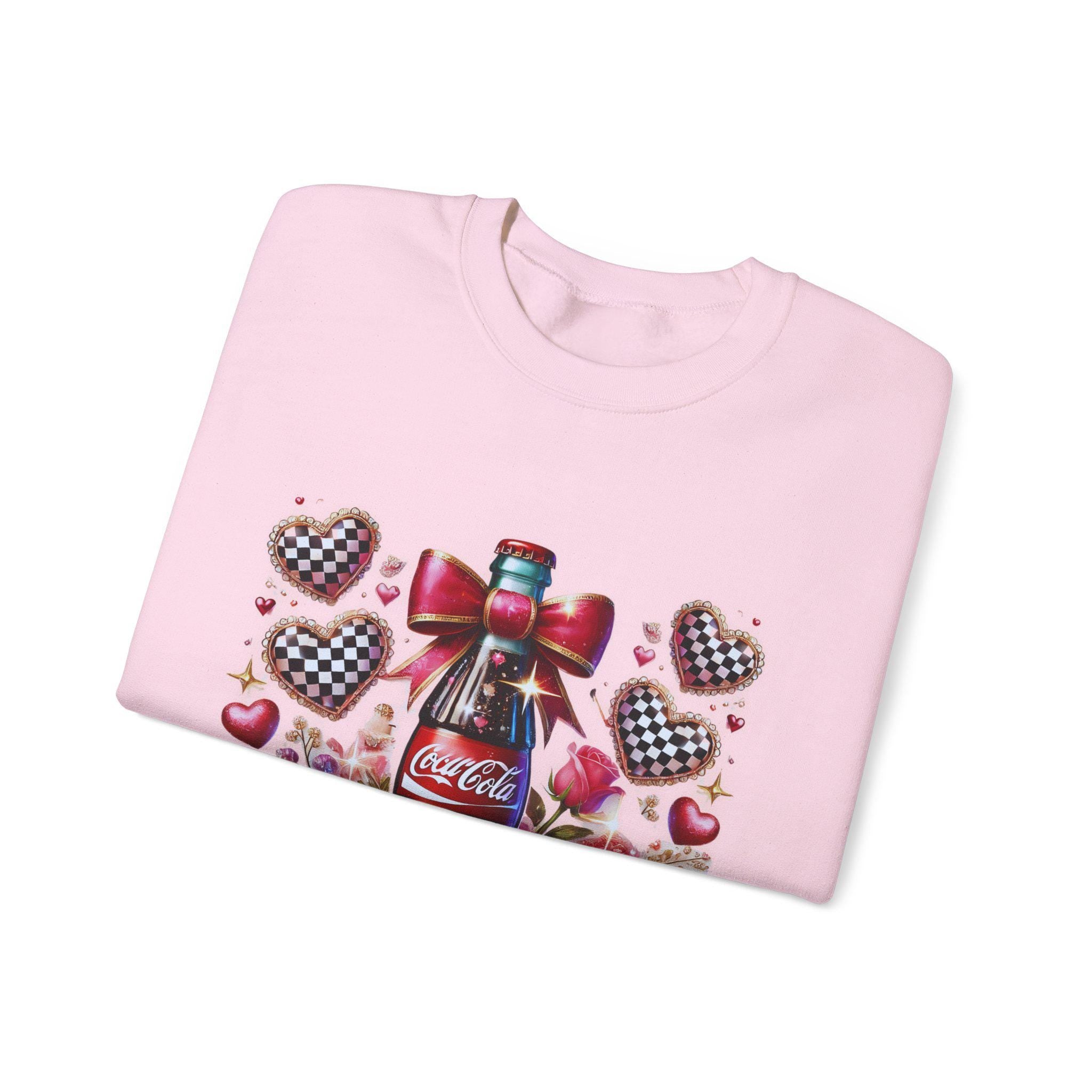 Valentinstag Unisex Crewneck Sweatshirt, Coquette Cola Love Apparel, Geschenk für Ihn Sie, Valentinstagsgeschenk, Paar Sweatshirt