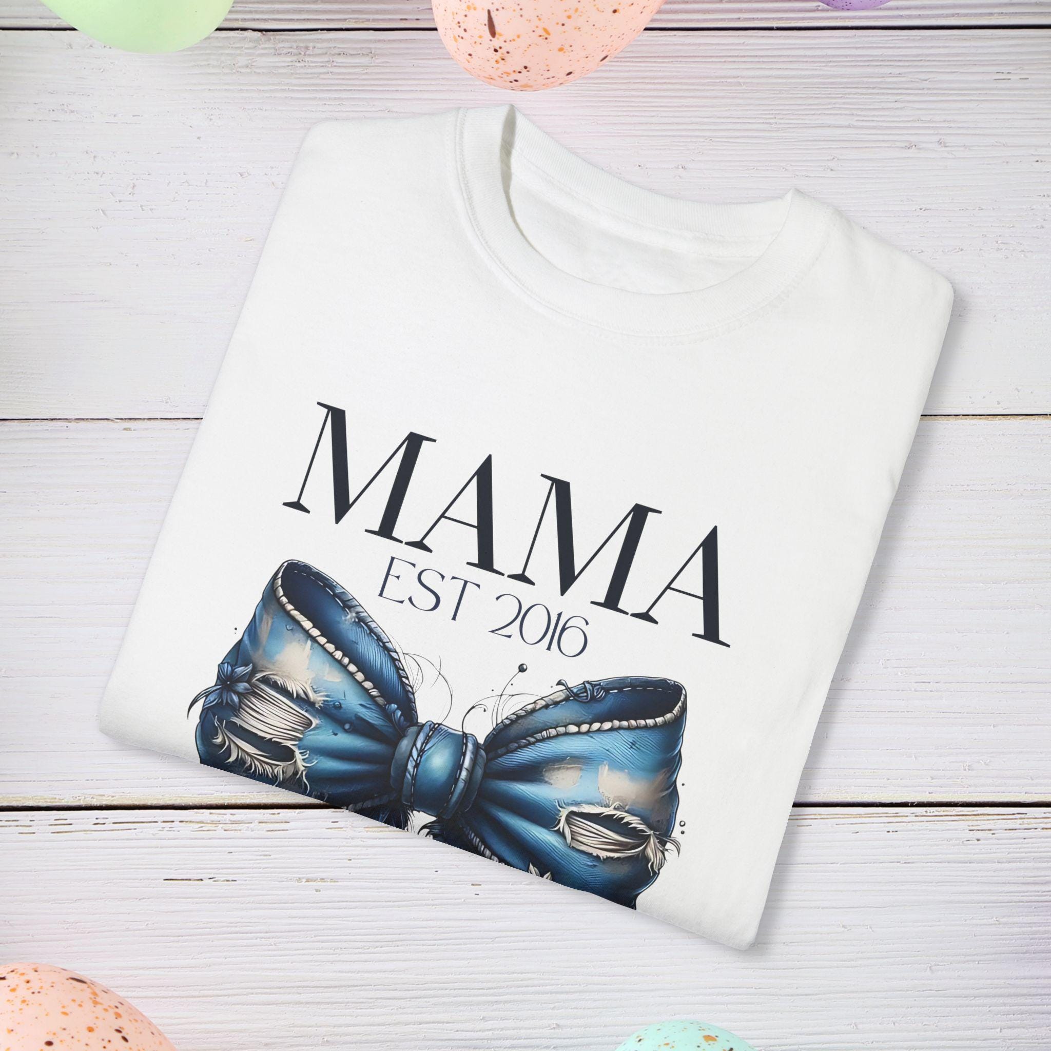 Personalizable Mama Established 2016 T-Shirt, Gift for Moms, Family Reunion Tee, Mother's Day Shirt, Stylish Everyday Wear, Cute Graphic Top