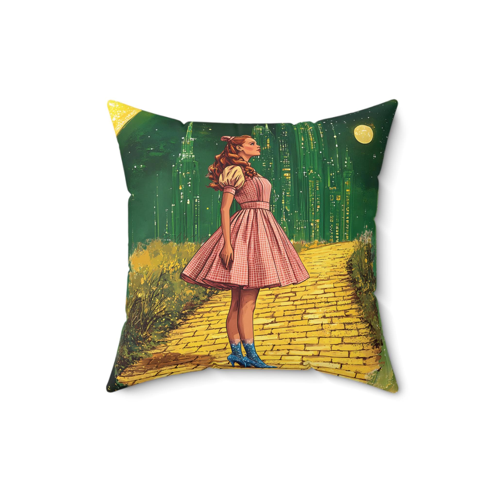 Personalizable Dorothy Throw Pillow - Kids Pillow, Kid Decor, Spun Polyester Square Cushion, Home Decor Accent, Cozy Nursery Pillow