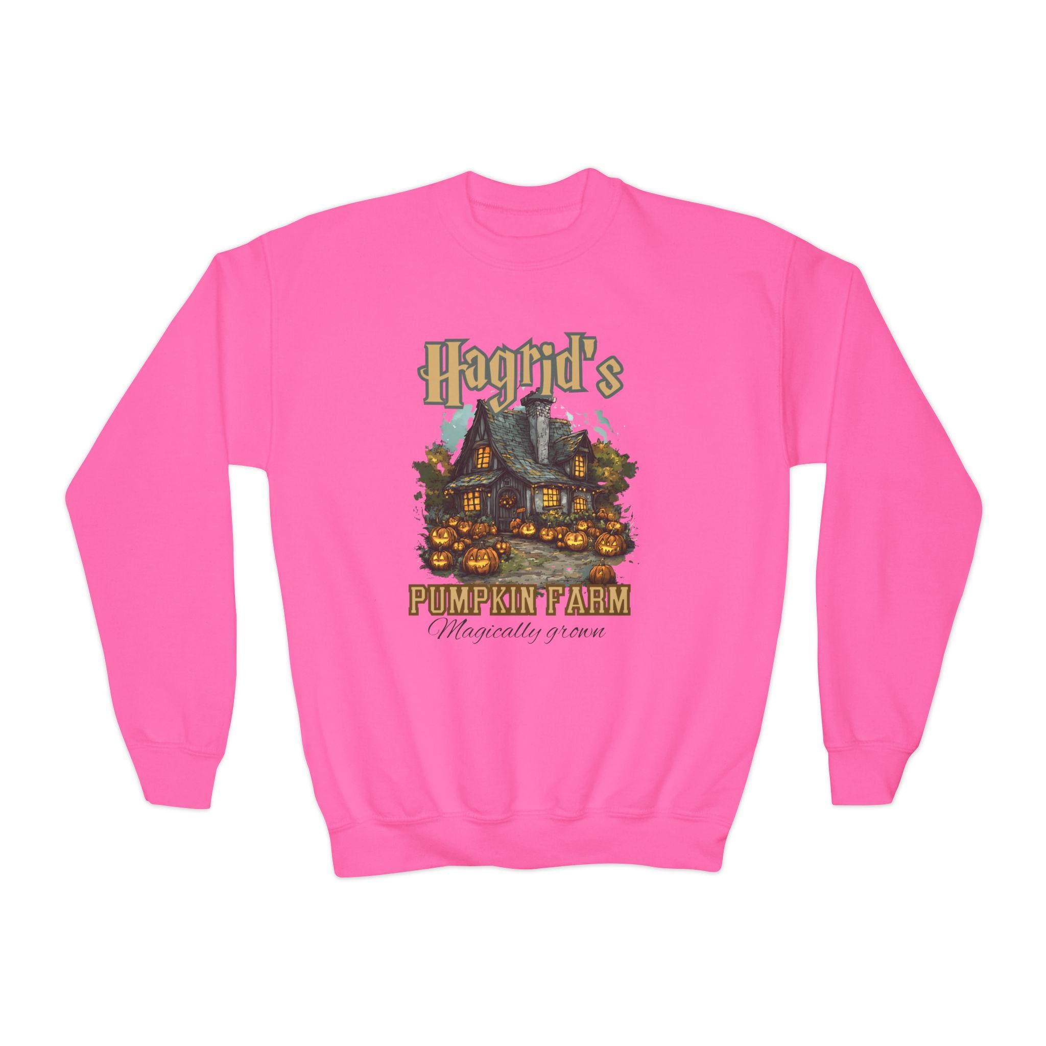 Personalizable Youth Hagrid’s Pumpkin Farm Sweatshirt - Thanksgiving 2024 Fall Apparel