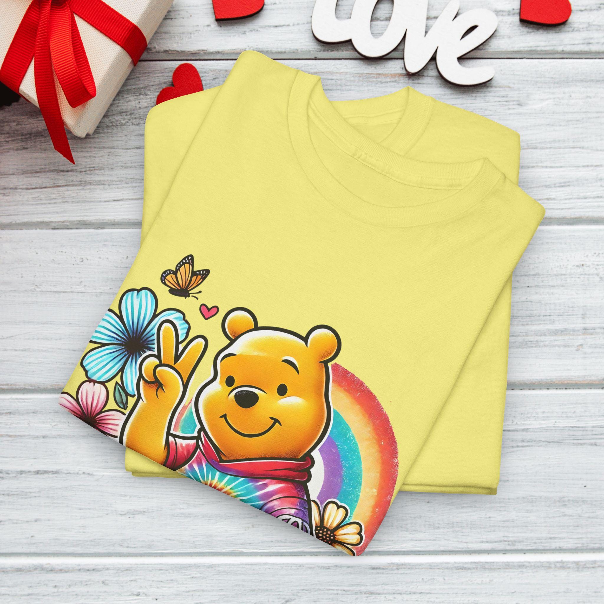 Personalizable Pooh Bear Storybook Parody Unisex Tee, Street Art Tie Dye Shirt, Vintage Graphic Jumper