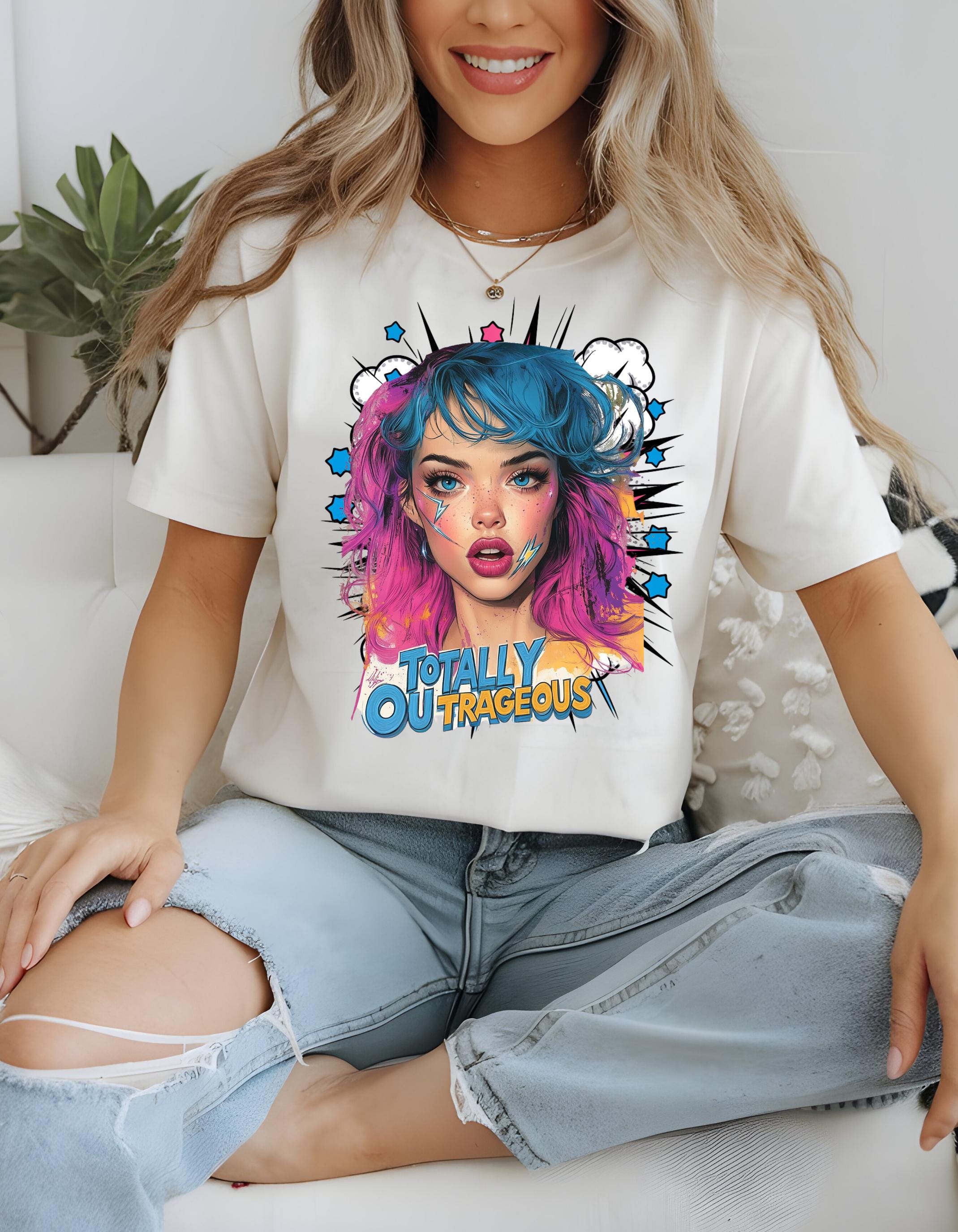 Personalisierbares Jem and the Hologram T-Shirt, 80er Parodie T-Shirt, 80er Cartoon Shirt, Unisex Baumwoll Top