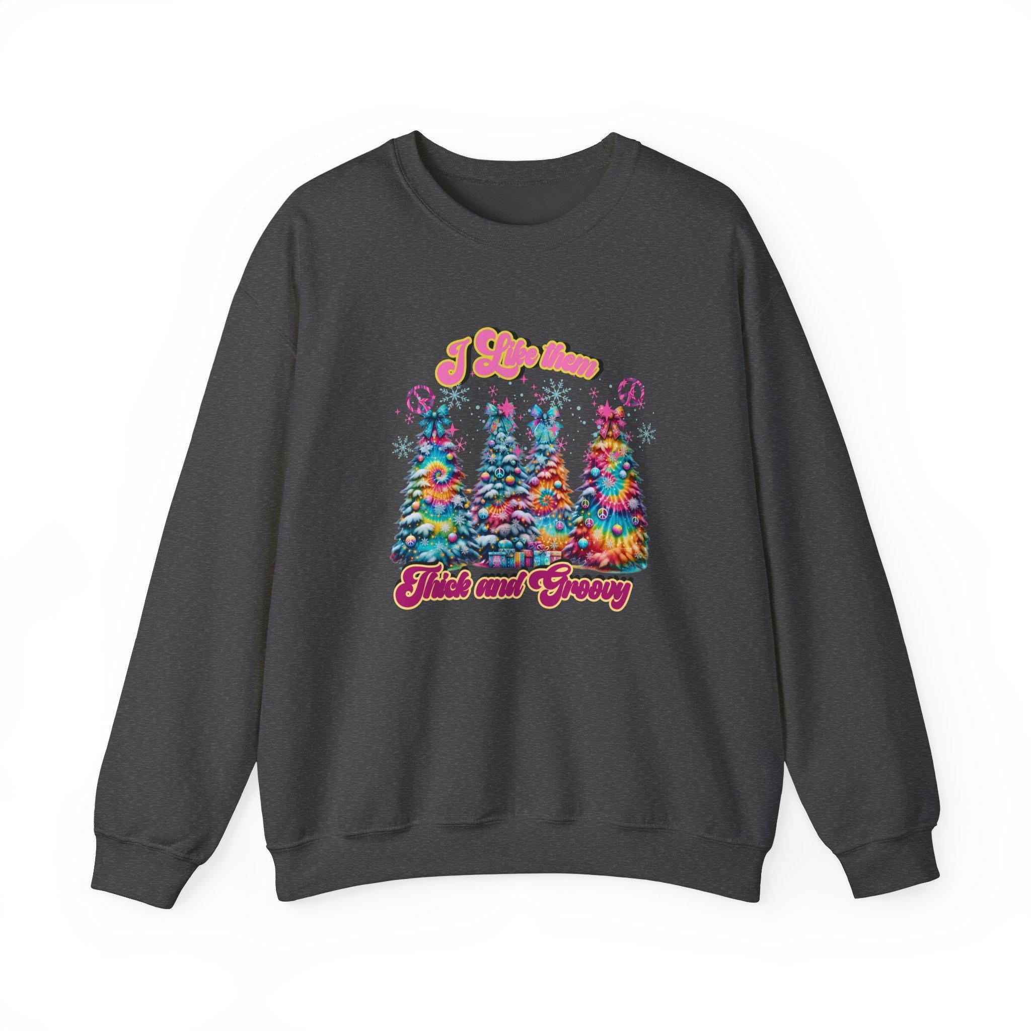 Weihnachtsbaum Dickes Fichten Sweatshirt, Winter Weihnachtspullover, Festlicher Weihnachtspullover, Gemütlicher Hütten-Crewneck, Unisex Weihnachtskleidung