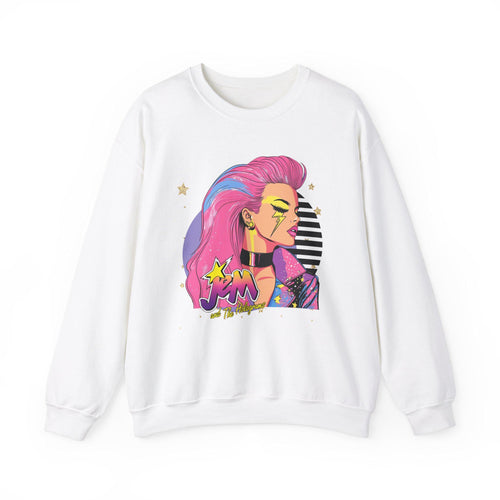 80s Cartoon Parody Unisex Sweatshirt, Jem and Friends Parody, Retro Crewneck Jumper for Men and Women, Funny Cartoon Print Top, Gift for 80s