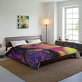 Neon Rave Comforter, Y2K Party Girl Bedding, Bright Colorful Quilt, Cozy Bedroom Decor, Festival Vibe Duvet, Fun Sleepover Blanket, Teen