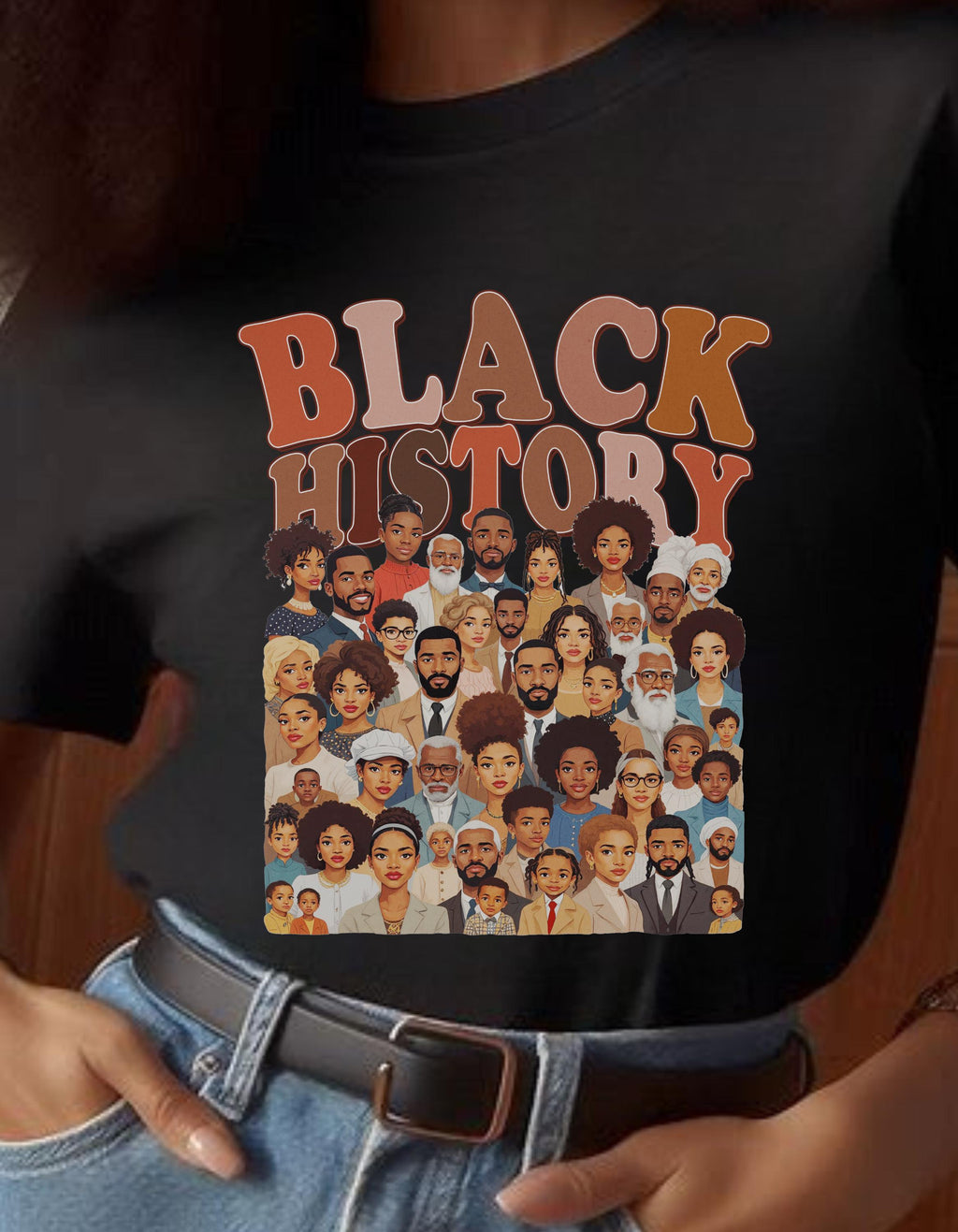 Parody Black History Collage Unisex Tee: Celebrate African American Heritage with Cultural Statement Apparel