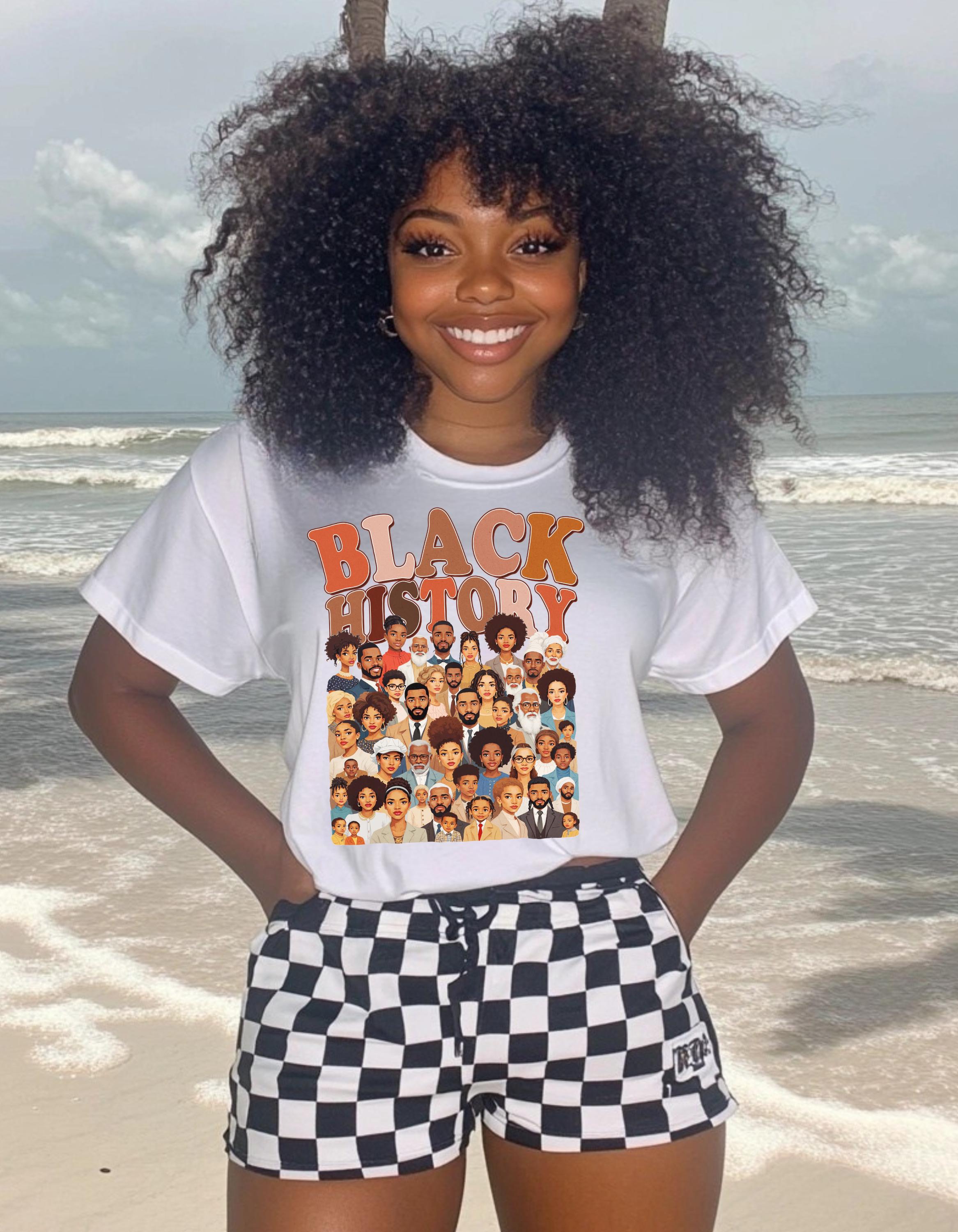 Parody Black History Collage Unisex Tee: Celebrate African American Heritage with Cultural Statement Apparel