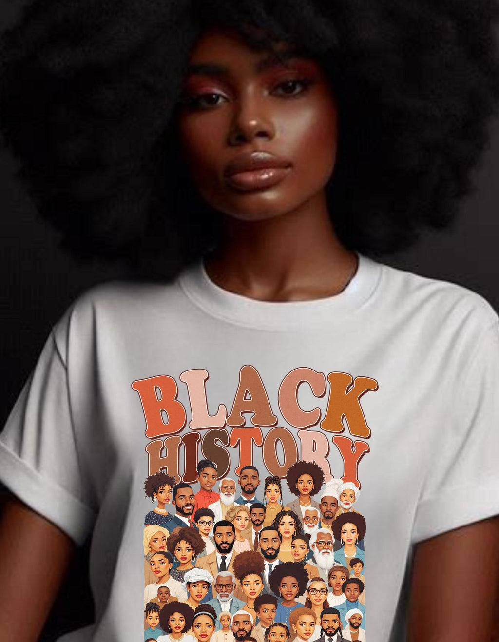 Parody Black History Collage Unisex Tee: Celebrate African American Heritage with Cultural Statement Apparel
