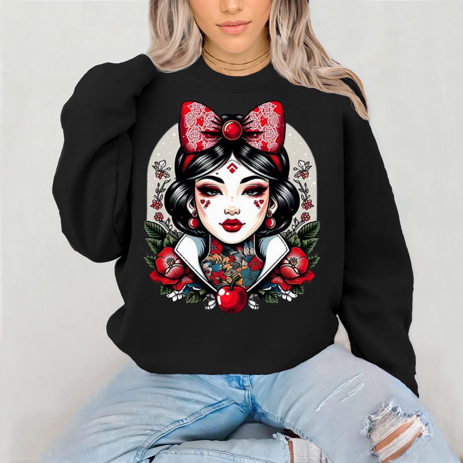 Vintage-Inspired Sweatshirt with Floral Design, Cozy Sweatshirt, Artistic Apparel, Gift for Her, Casual Wear, Everyday Style