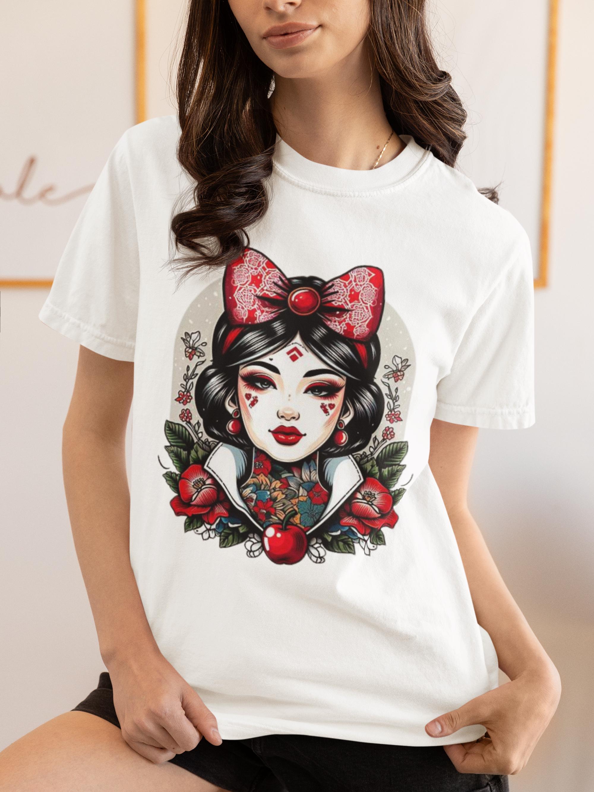 Vintage-Inspired princess Graphic Tee, Retro Fairy Tale Shirt, Gothic Style Unisex T-Shirt, Gift for Fans, Casual Everyday Wear