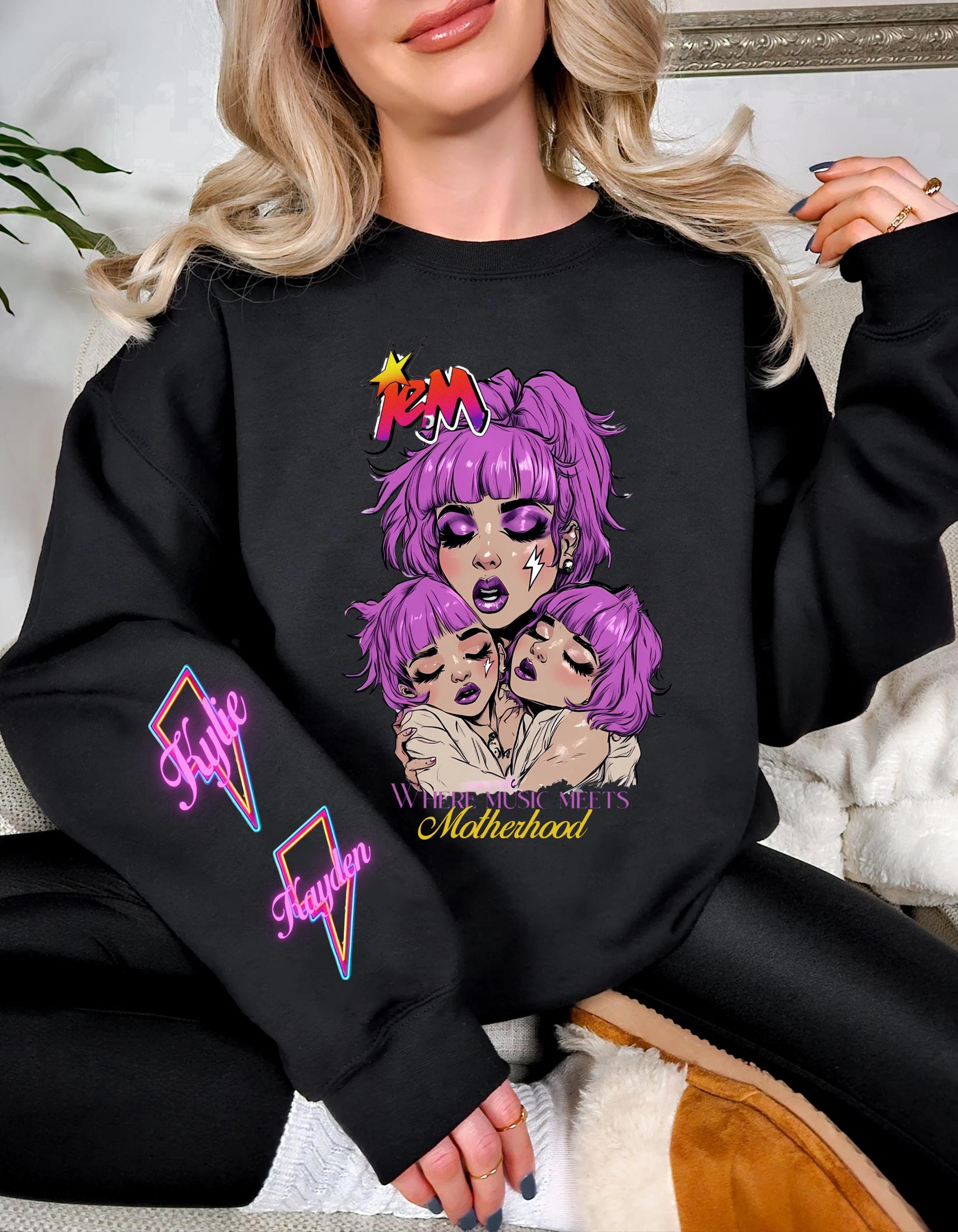 Retro 80s Cartoon Sweatshirt, Personalizable Jem and the Holograms Parody Apparel, Unisex Crewneck, Customizable Pullover, Vintage Style